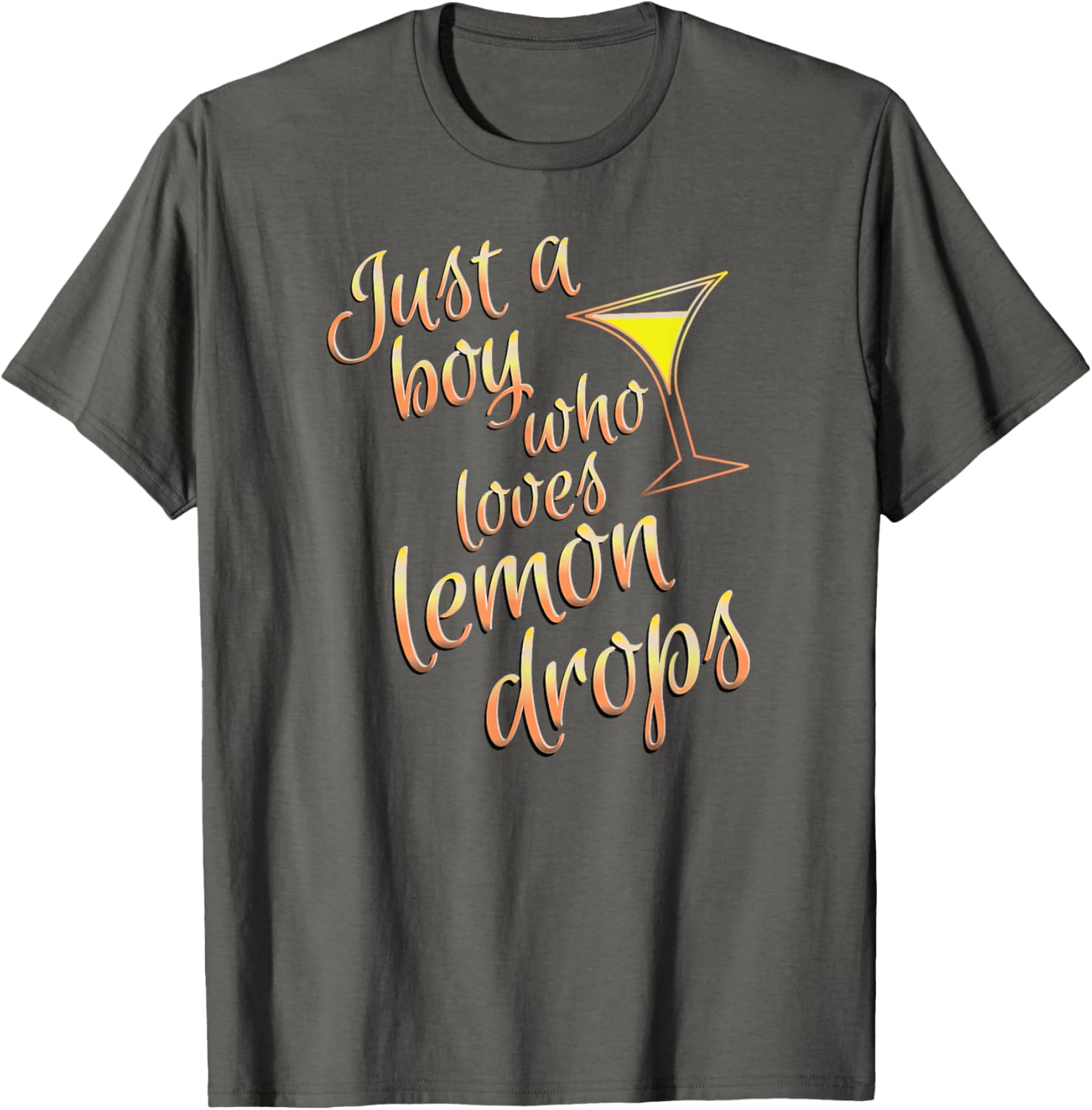 Lemon Drop Martini Boys T-Shirt for Fans of Fun Cocktails - 3