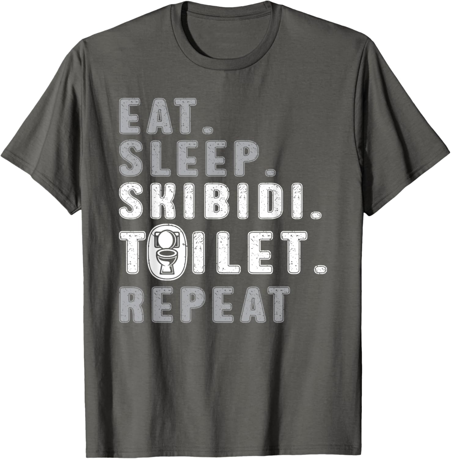 Funny Eat Sleep Skibidi Toilet Meme T-Shirt for Rizz Lovers - 4