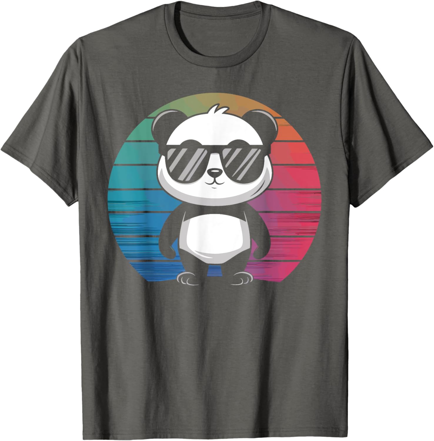 Retro Panda T-Shirt with Sunglasses for Chill Vibes and Fun Style - 15