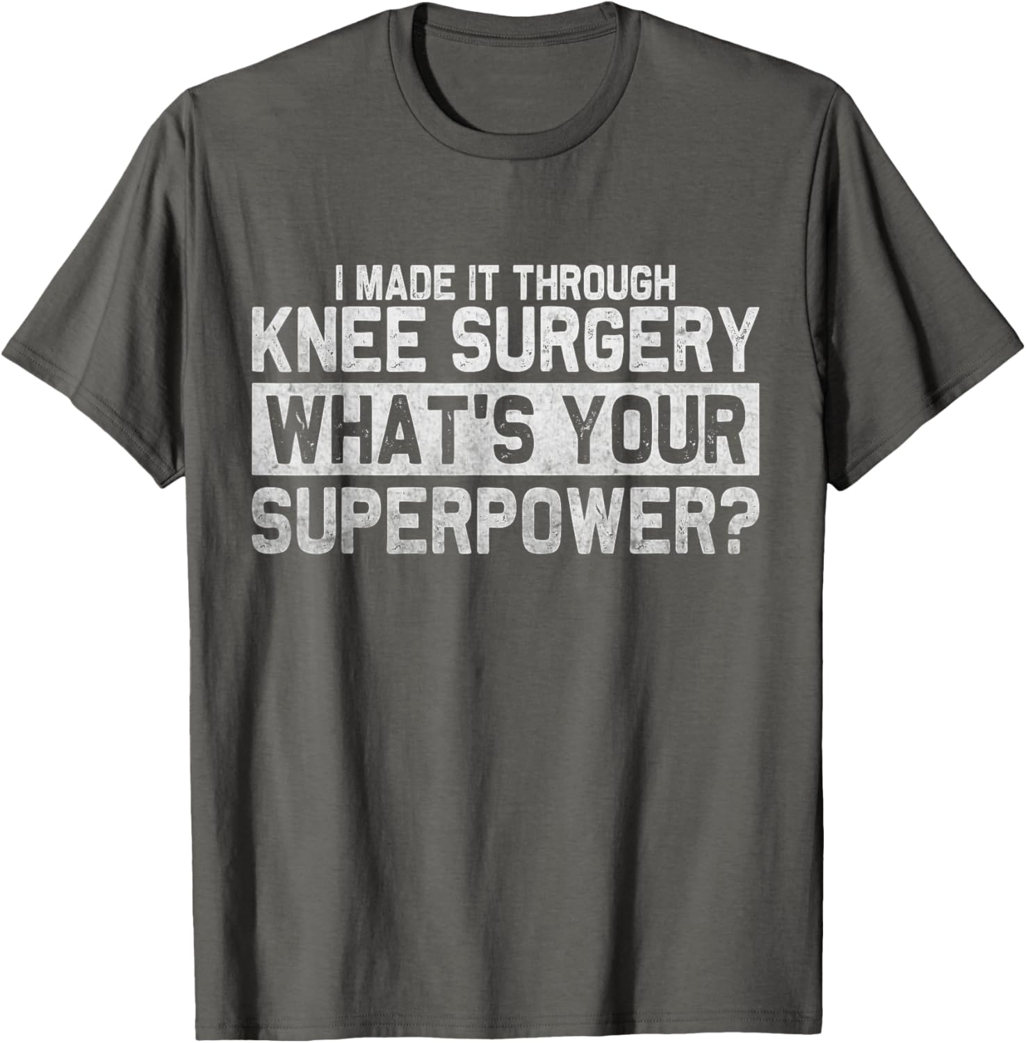 Funny Knee Replacement Recovery T-Shirt for Broken Knee Surgery Recovery - 1