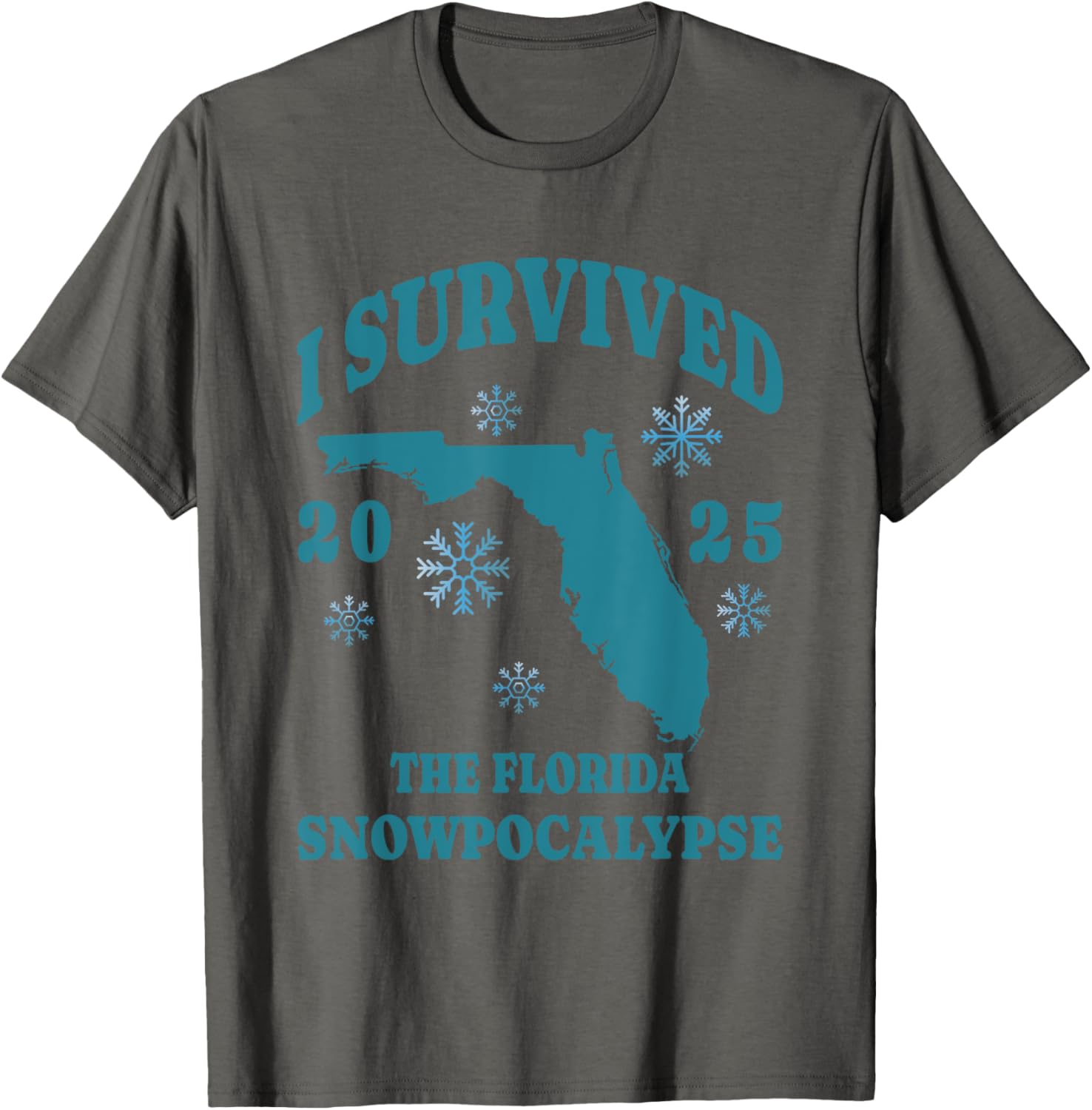 I Survived the Florida Snowpocalypse 2025 Graphic Tee Shirt - 15