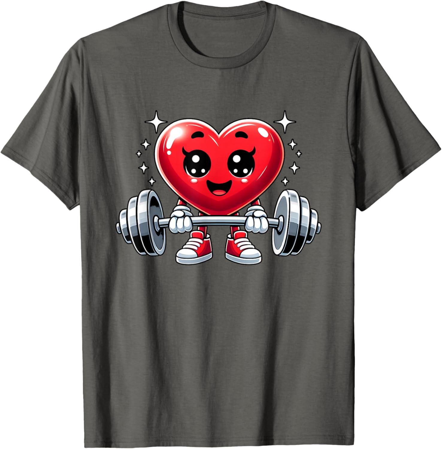 Funny Valentine's Day Heart Workout Fitness T-Shirt for Gym Lovers - 24