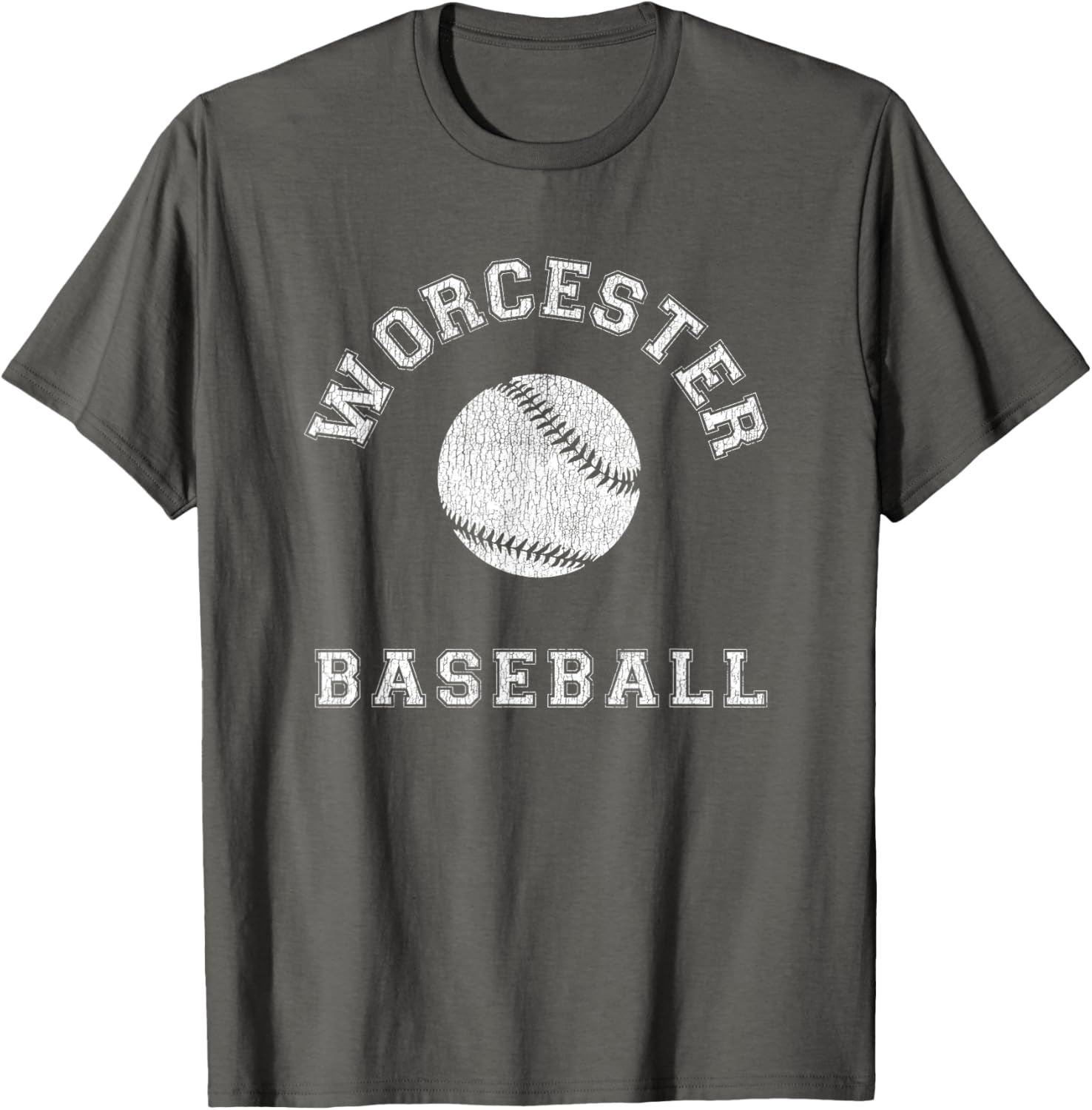 Worcester Baseball Distressed Retro Classic T-Shirt for Fans & Casual Wear - 10