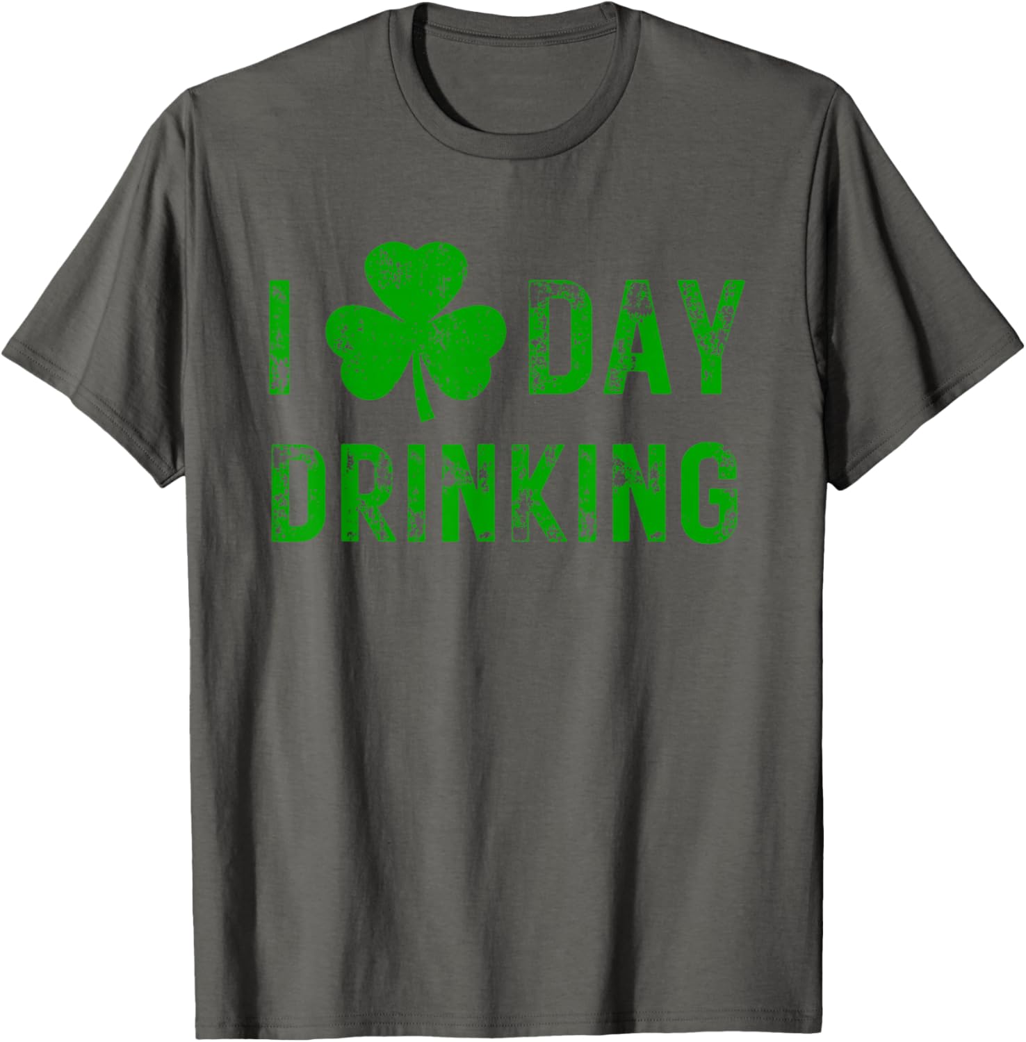 I Love Day Drinking Shamrock Heart St Paddy's Day T-Shirt for Fun Celebrations - 9