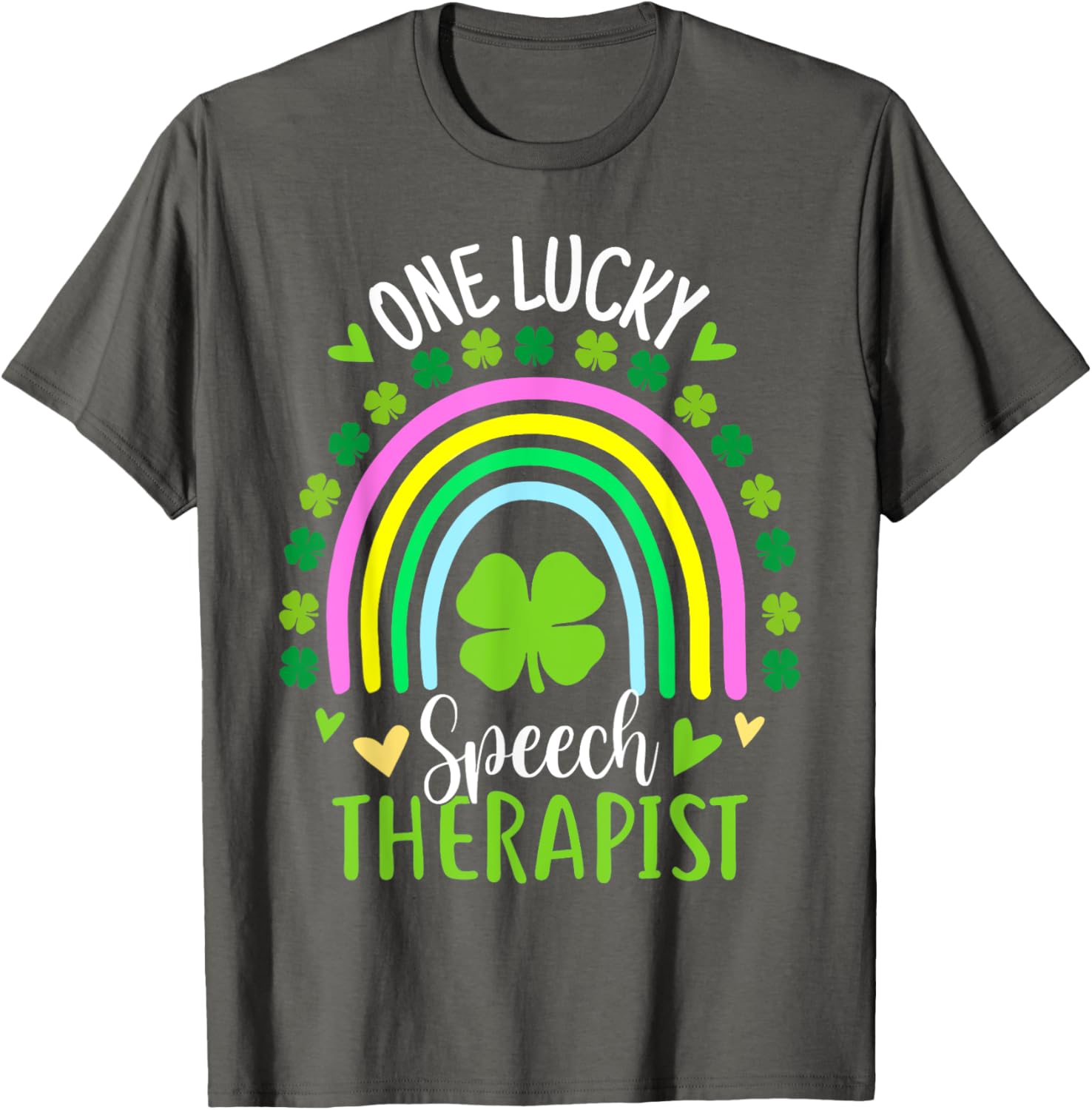 Lucky Speech Therapist St Patricks Day Shamrock T-Shirt for Women - 18