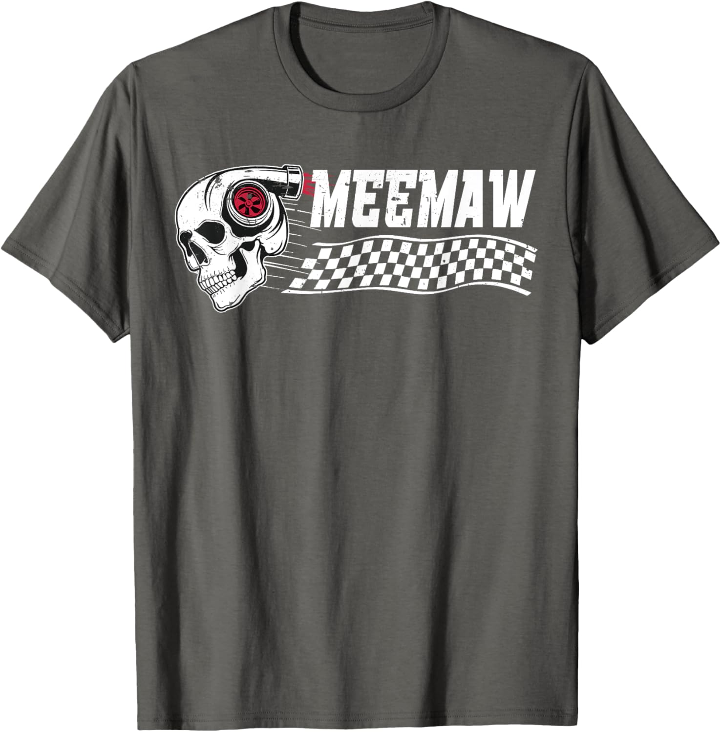 Race Car Birthday Party Meemaw Pit Crew T-Shirt for Family Fun - 8