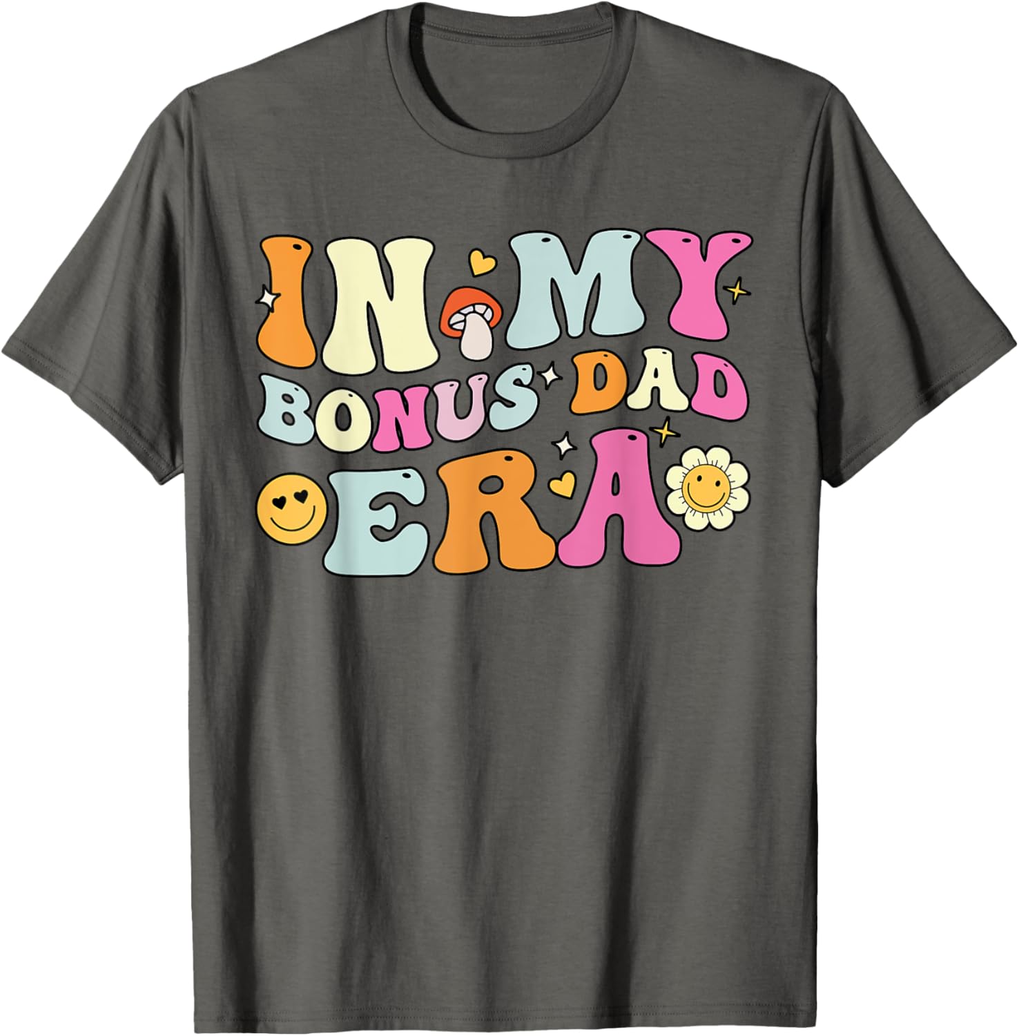 Groovy Bonus Dad T-Shirt for Father's Day Gift, Fun Stepdad Apparel - 17
