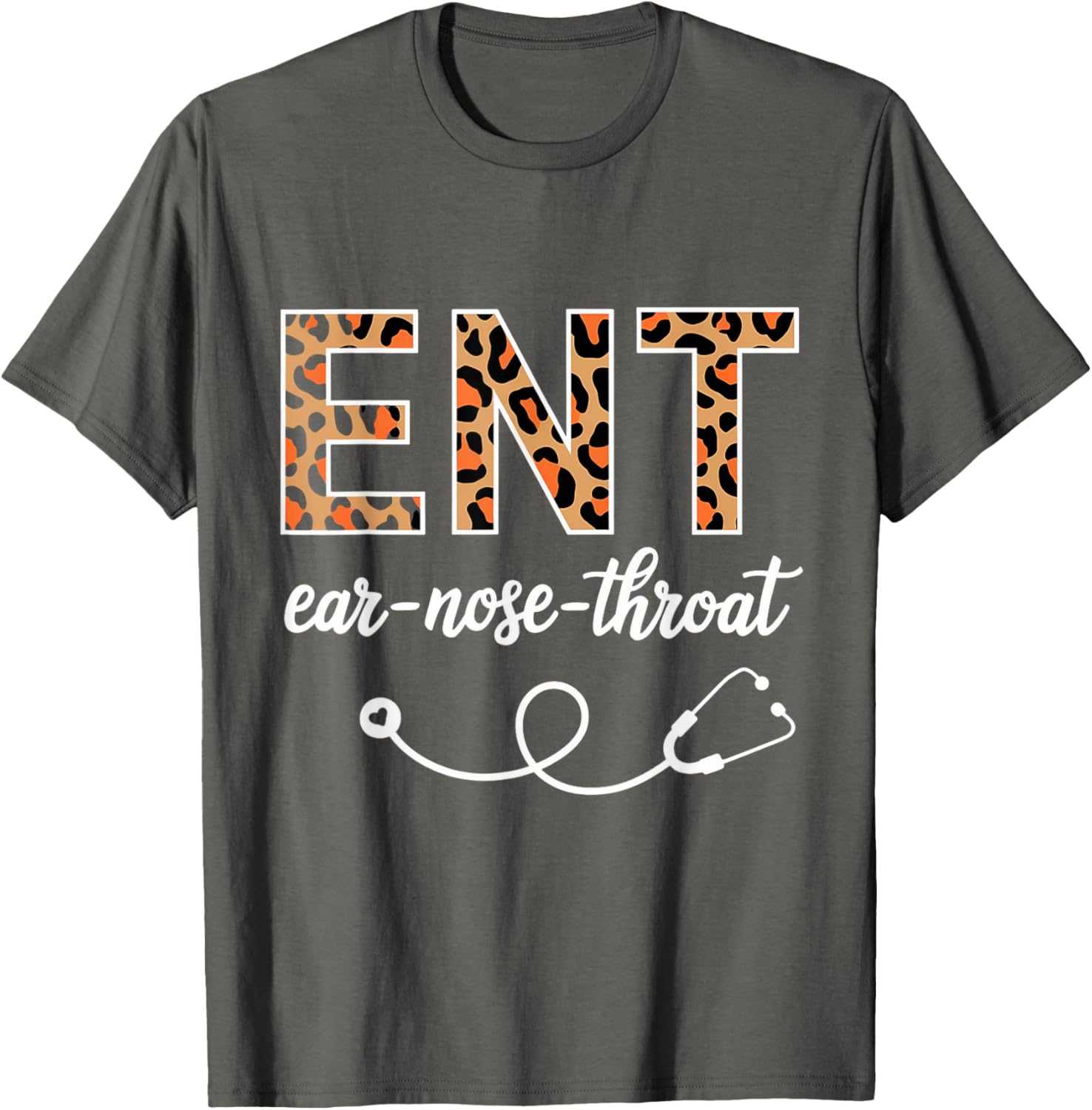 Leopard Print ENT T-Shirt for Otolaryngologists and Ear Nose Throat Lovers - 16
