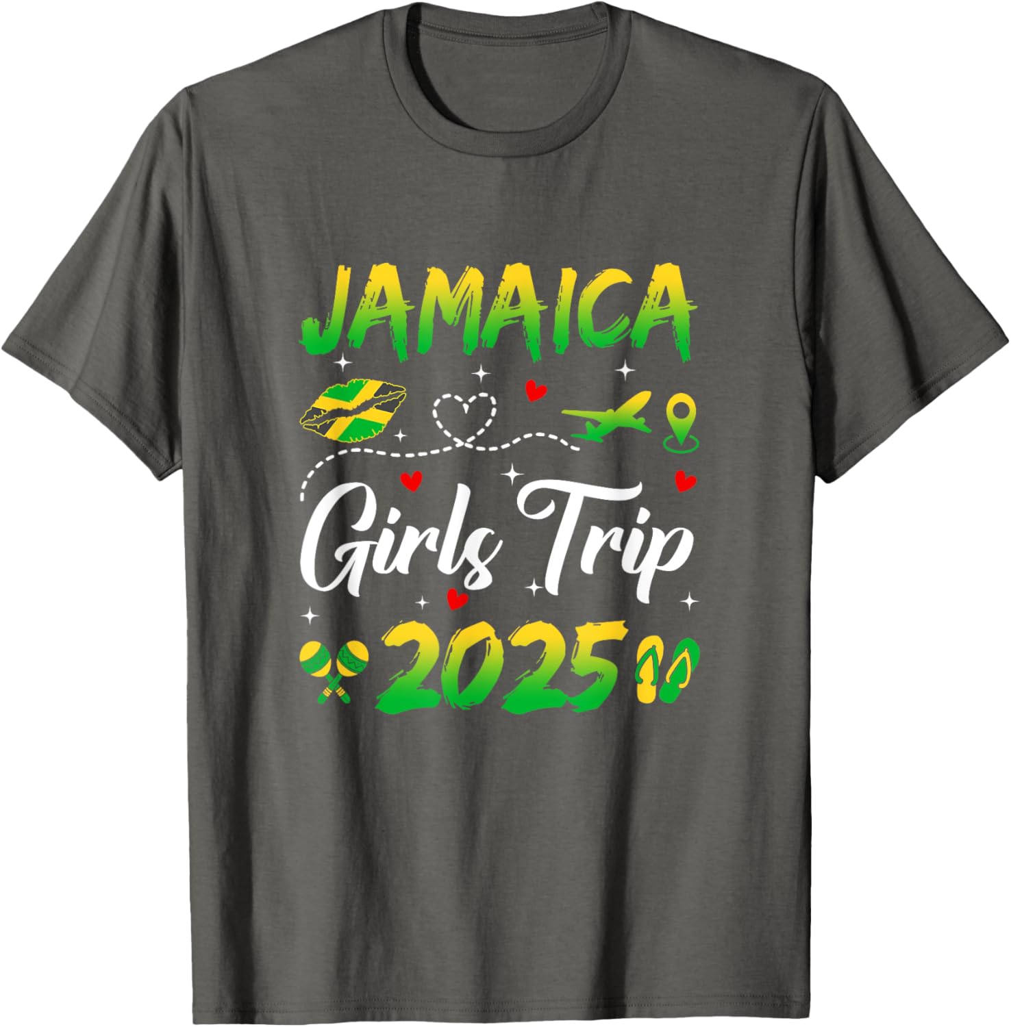 Jamaica Girls Trip 2025 Summer Matching T-Shirts for Fun Getaways - 1