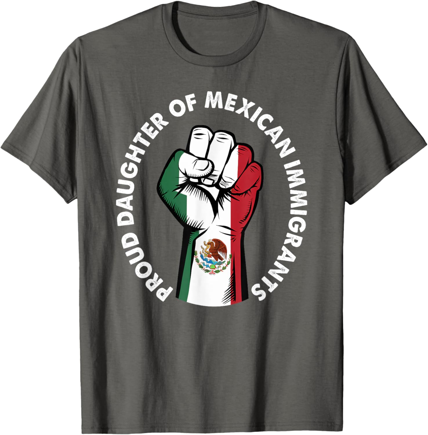 Proud Daughter of Mexican Immigrants Mexico Flag T-Shirt for Women - 7