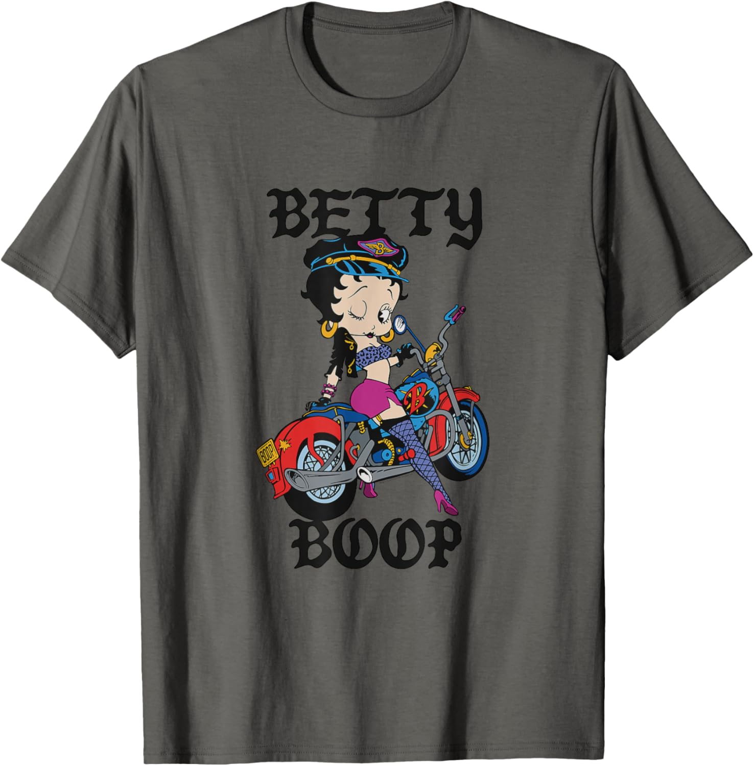 Betty Boop Vintage Biker Babe T-Shirt for Cool Retro Fashion Lovers - 21