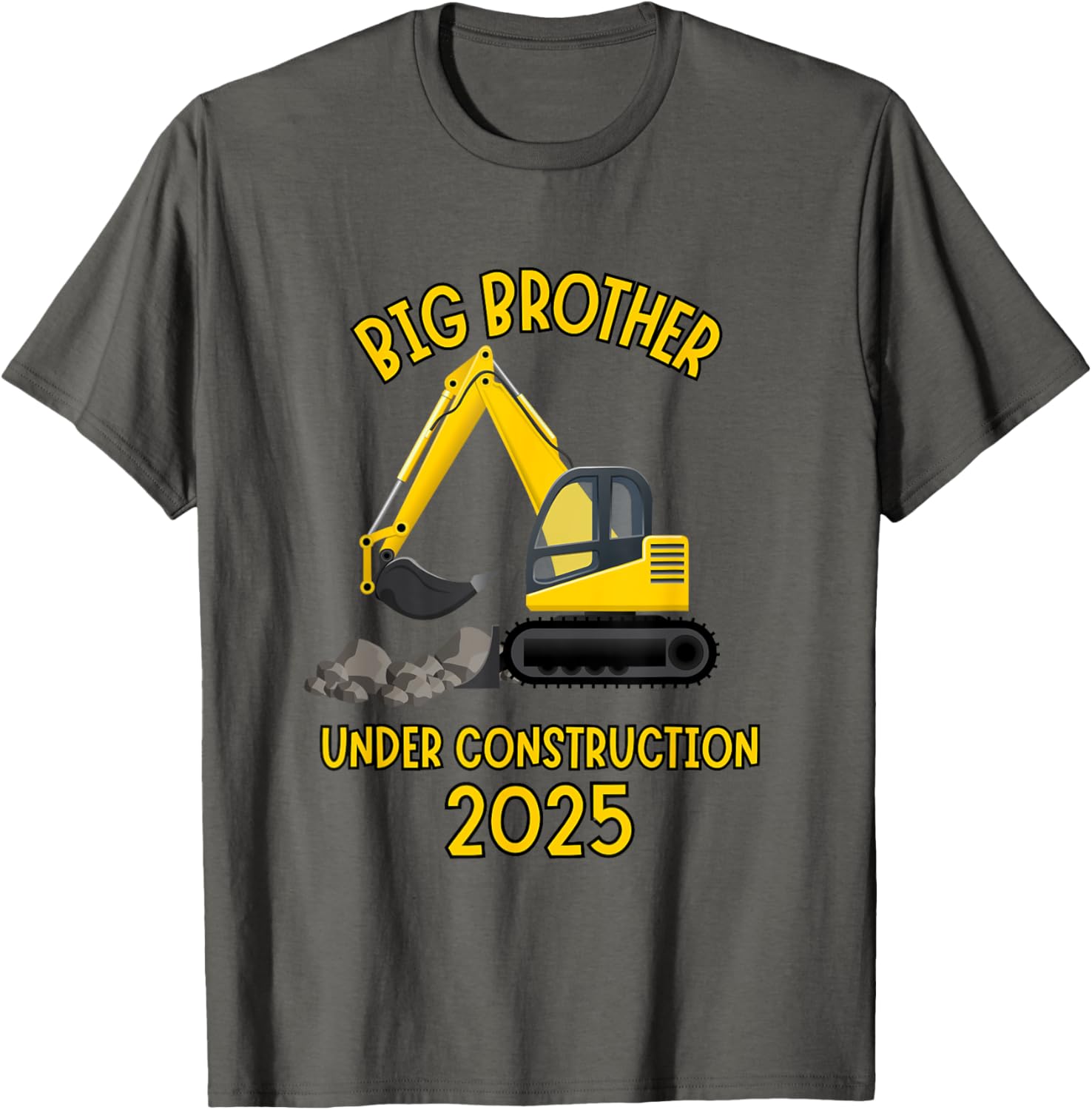 Big Brother Under Construction Truck Sibling Reveal 2025 T-Shirt - 5