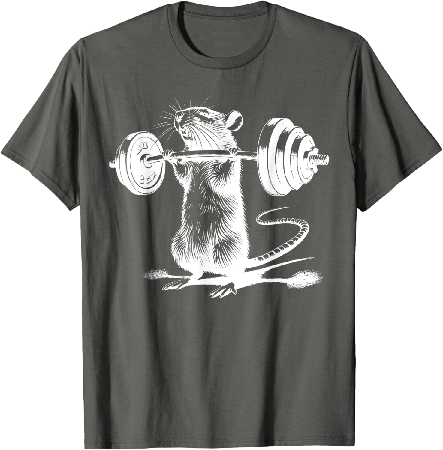 Retro Gym Rat Fitness T-Shirt for Bodybuilding and Weight Lifting Fans - 4