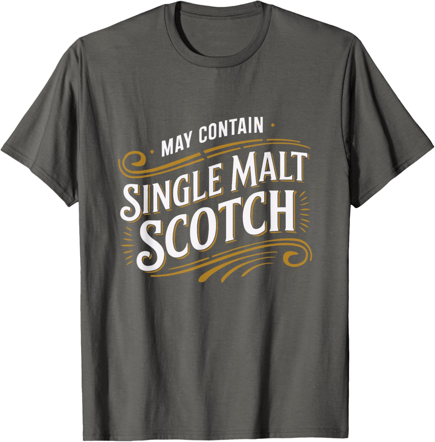 Funny May Contain Single Malt Scotch Whisky Humor Tee for Enthusiasts - 6