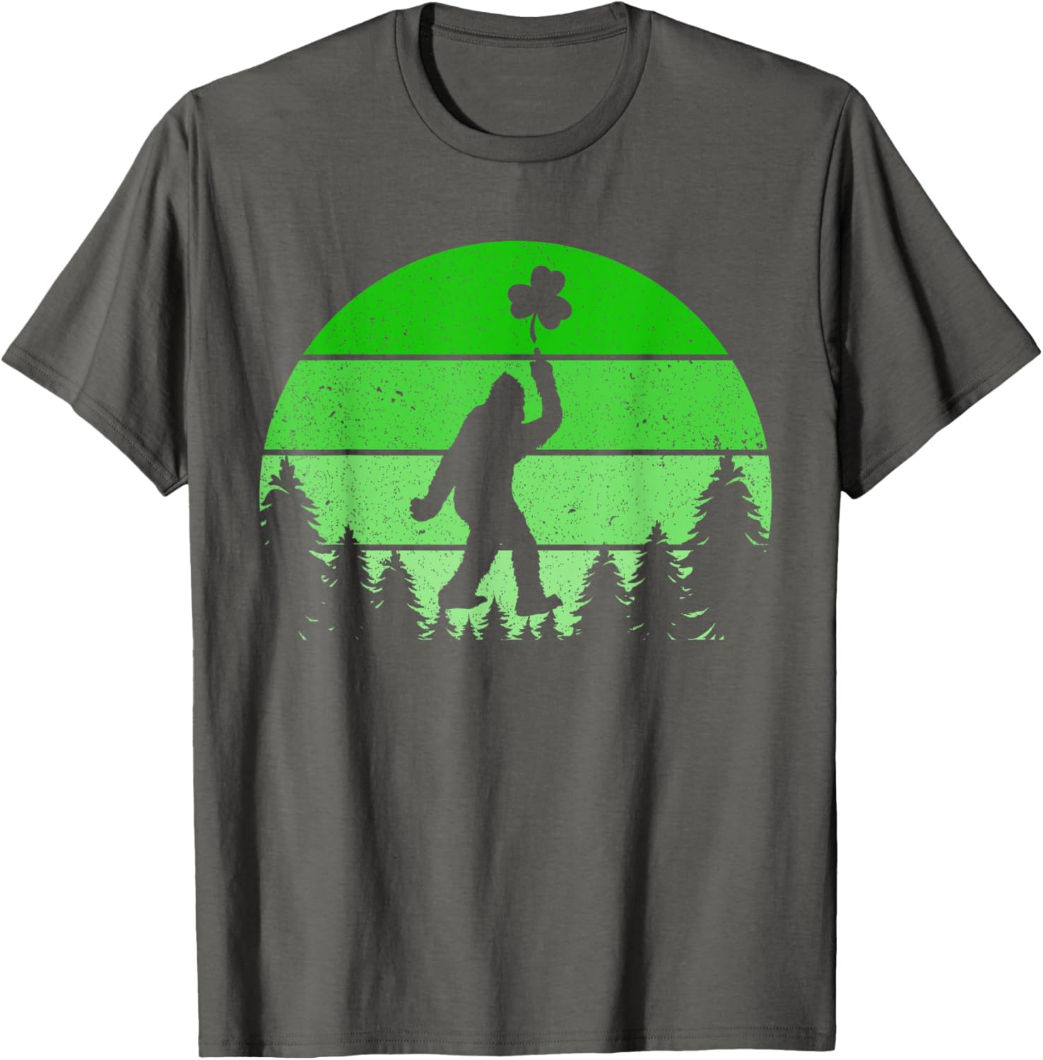 Bigfoot Sasquatch Shamrock T-Shirt for St Patricks Day Fun for All Ages - 6