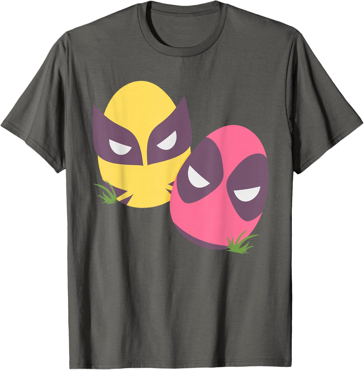 Marvel Deadpool and Wolverine Pastel Easter Eggs T-Shirt for Spring Fun - 26