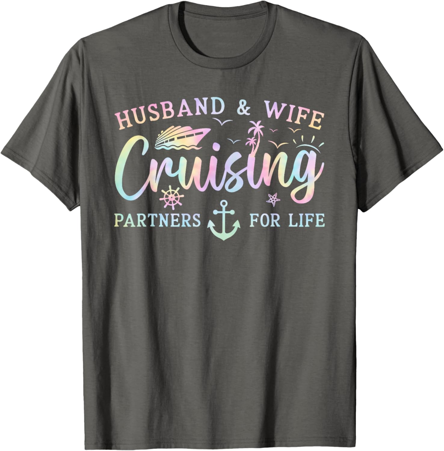 Matching Husband and Wife Cruise T-Shirt 2025 for Couples Adventure - 15