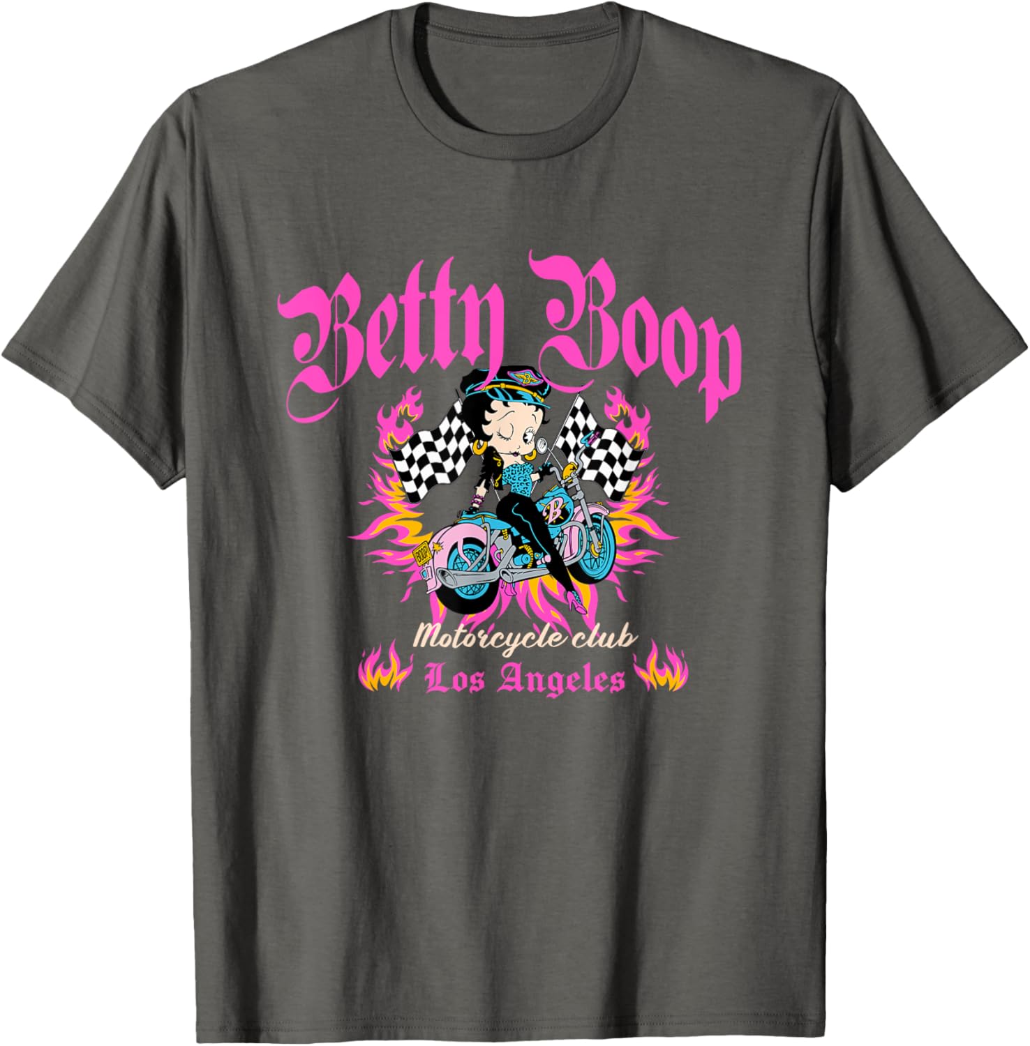 Betty Boop Born To Ride Motorcycle Club T-Shirt for Bike Lovers - 9