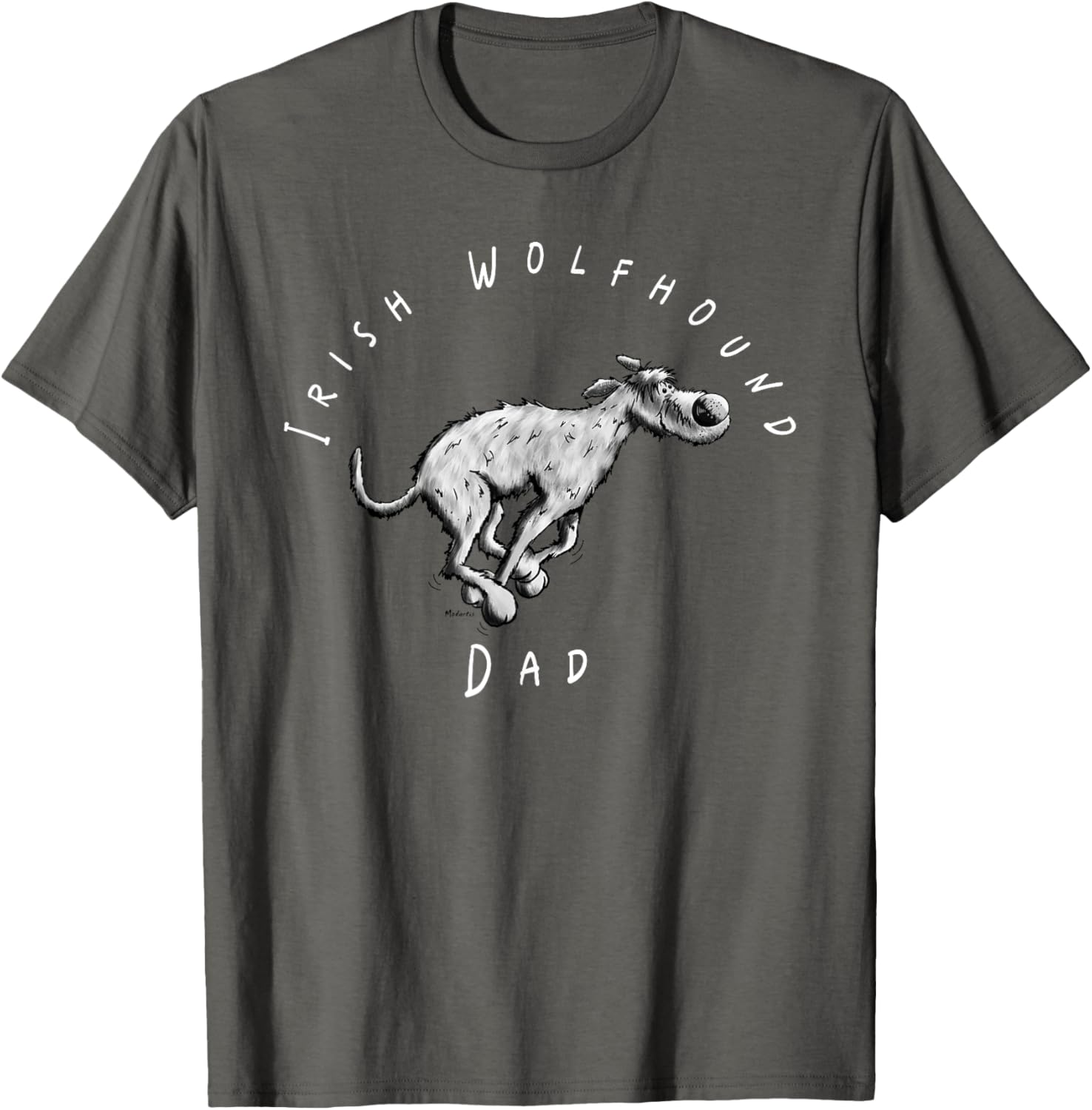 Irish Wolfhound Dad Fun Cartoon T-Shirt for Dog Lovers - Great Gift! - 5