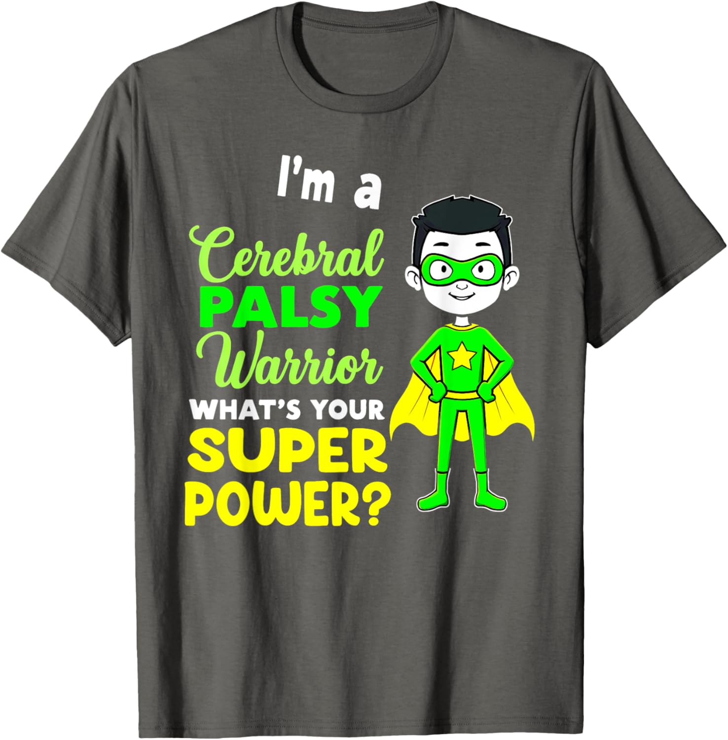 Kids Cerebral Palsy Warrior T-Shirt for Awareness and Support - 7