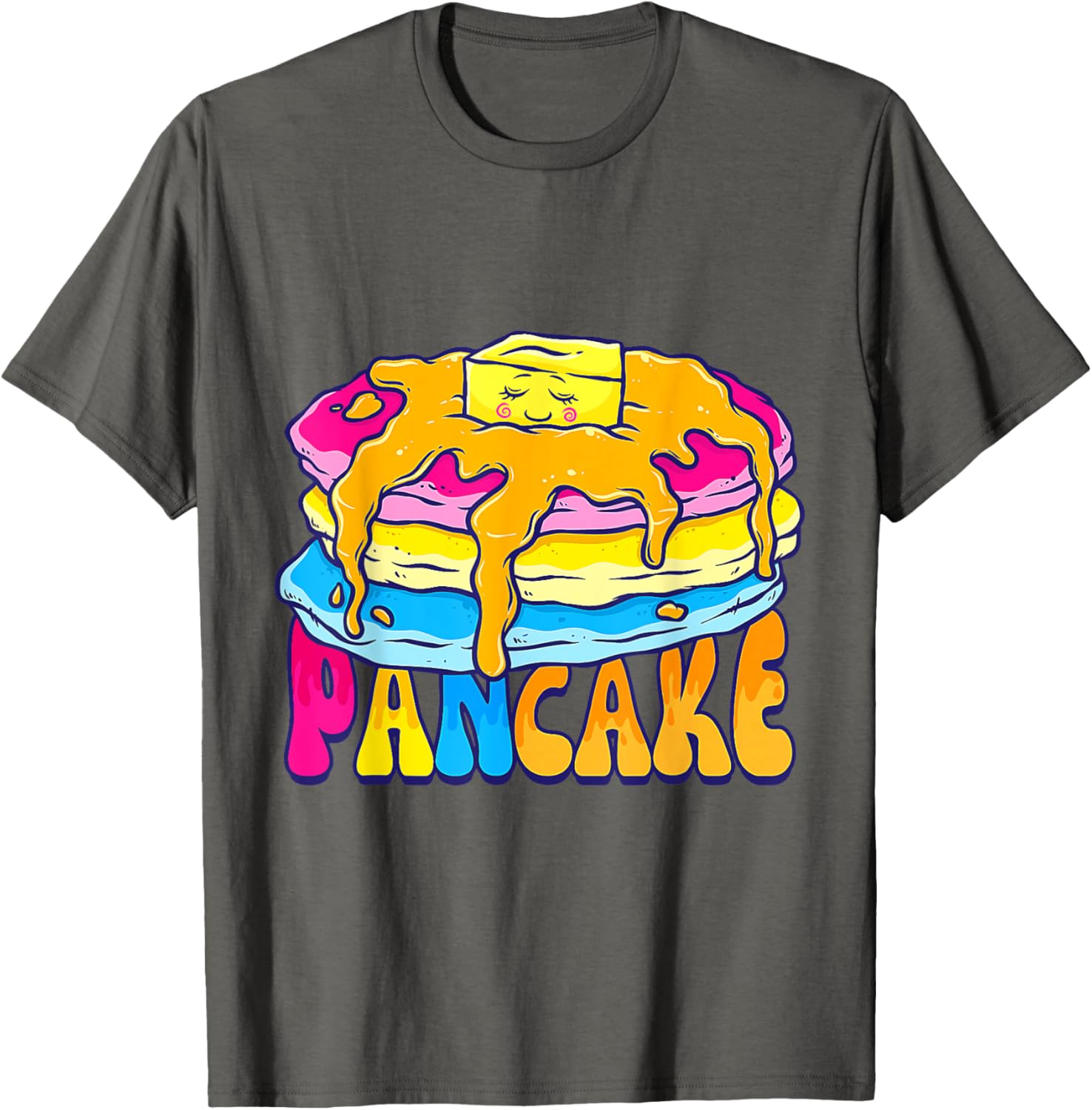 Pancakes Pansexual Pride T-Shirt for LGBTQ+ Omnisexual Love and Fun - 6
