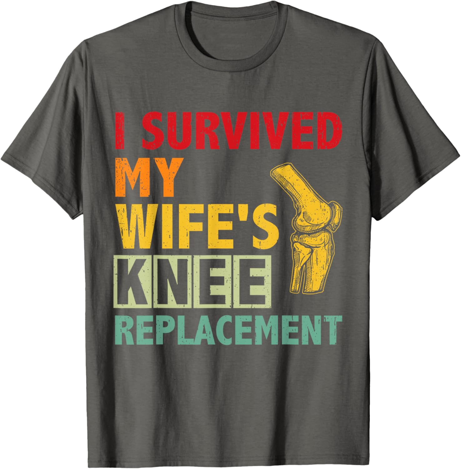Broken Knee Surgery Recovery T-Shirt for Women - Knee Replacement Care Gear - 2