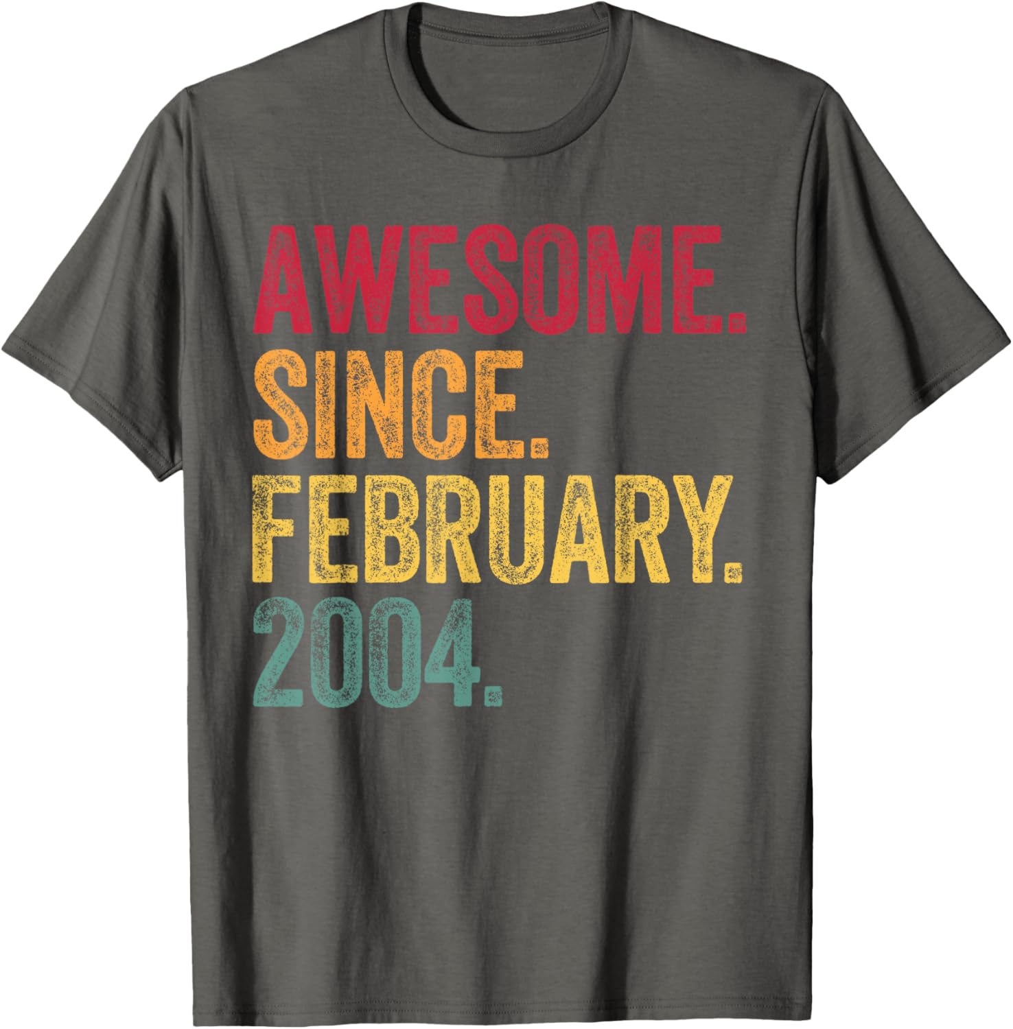 Awesome Since February 2004 21st Birthday T-Shirt for Celebrating 21 Years - 2