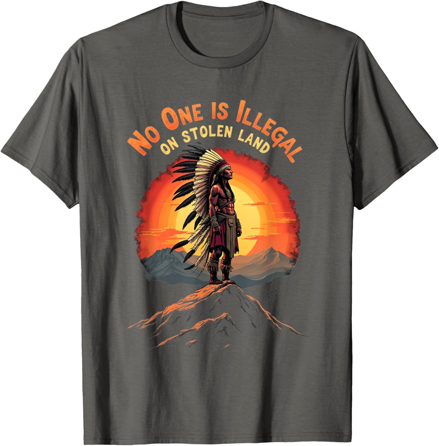 Native Americans No One Is Illegal on Stolen Land T-Shirt for All - 8