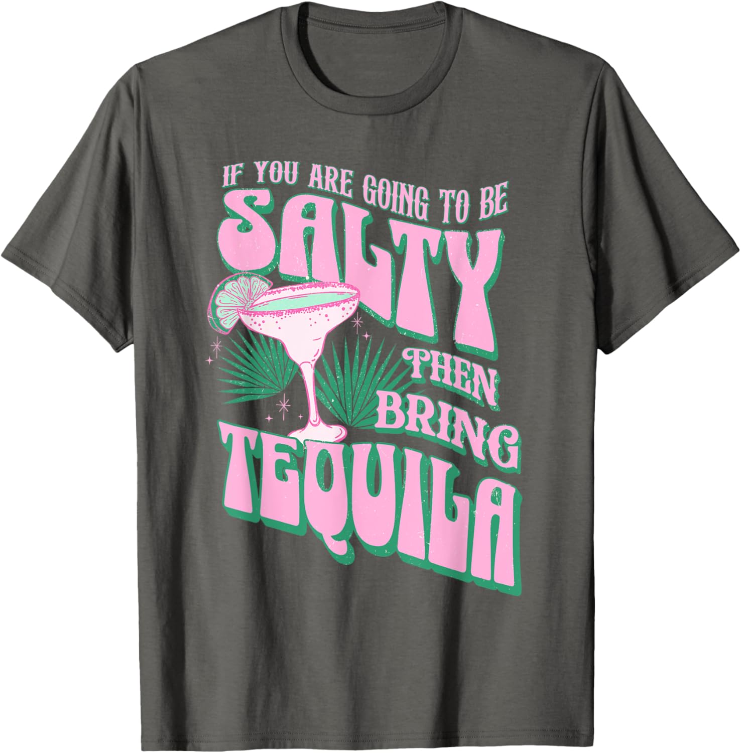 Salty Tequila Cocktail Drinking T-Shirt for Fun Summer Vibes - 7