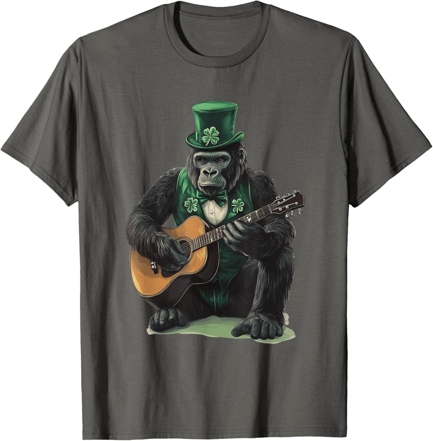 Saint Patrick's Day Gorilla T-Shirt Fun Style for Holiday Celebrations - 10