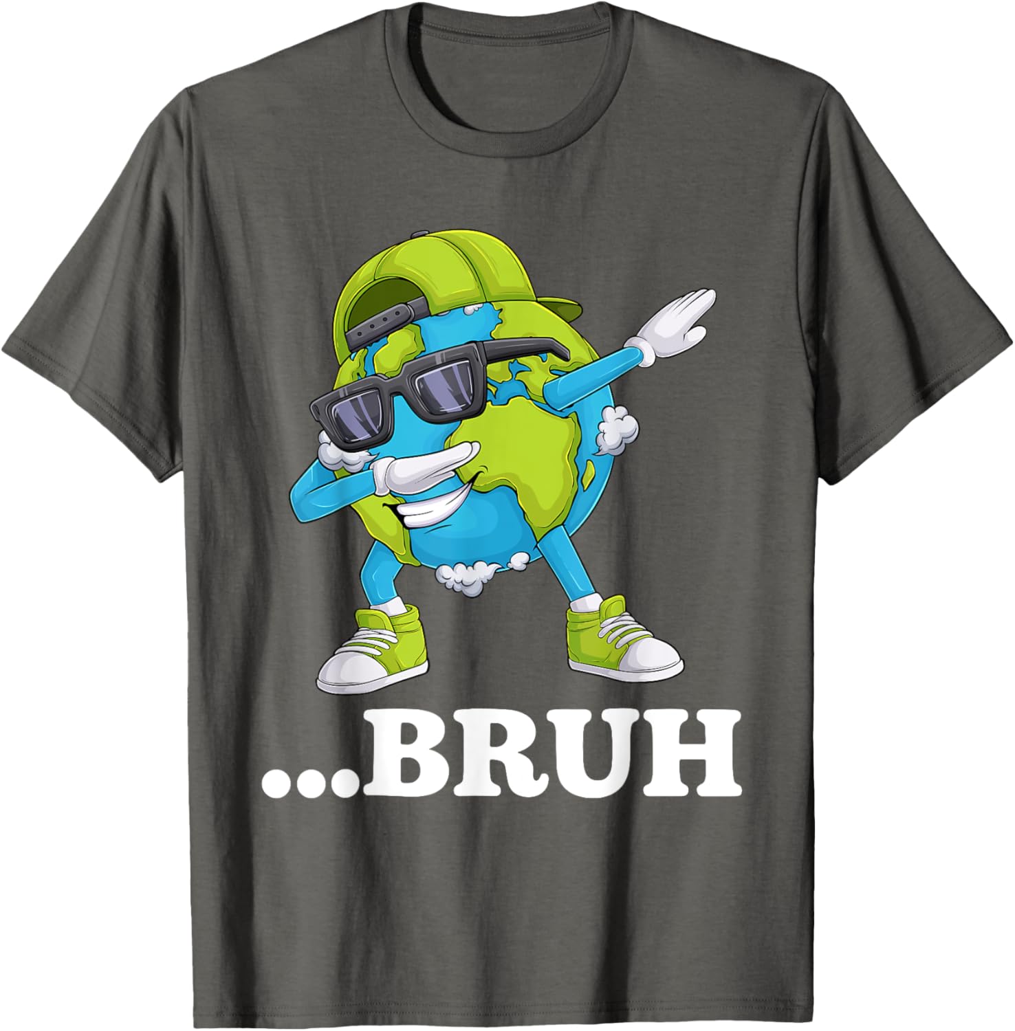 Funny Bruh Dabbing Earth Day T-Shirt for Kids and Men - Cool Gift Idea - 2