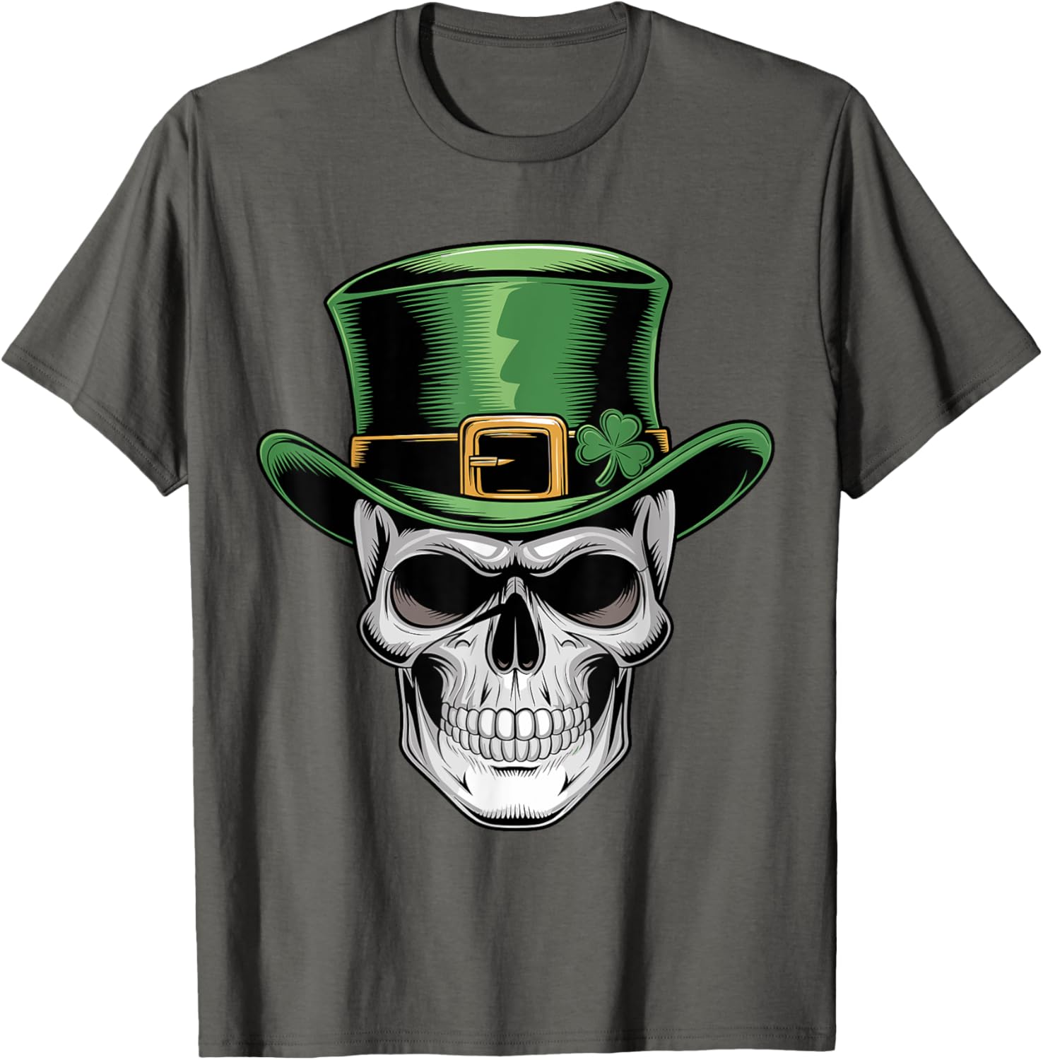 Skull St. Patrick's Day Irish Shamrock T-Shirt for Lucky Celebrations - 4