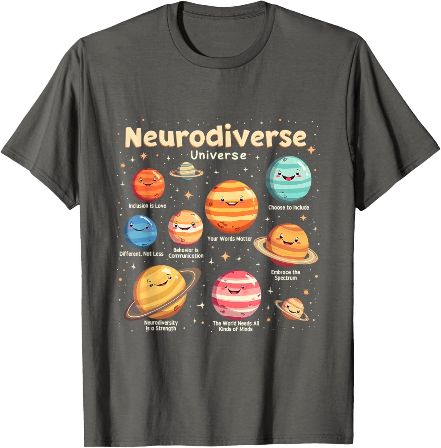 Neurodiverse Universe Autism Awareness T-Shirt - Celebrate Diversity in Style - 6