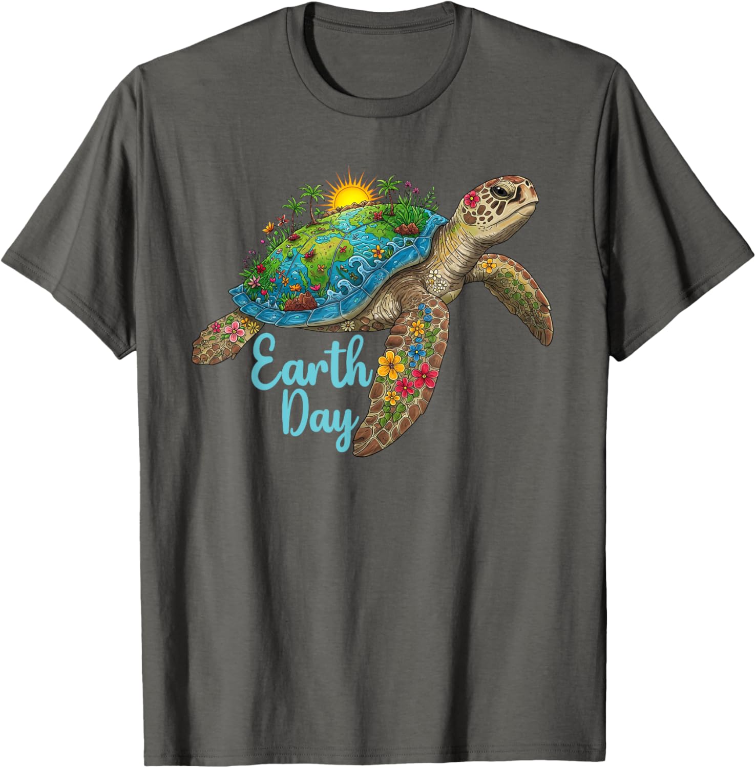 Save the Earth Sea Turtle T-Shirt for Men and Women Earth Day Gift - 9