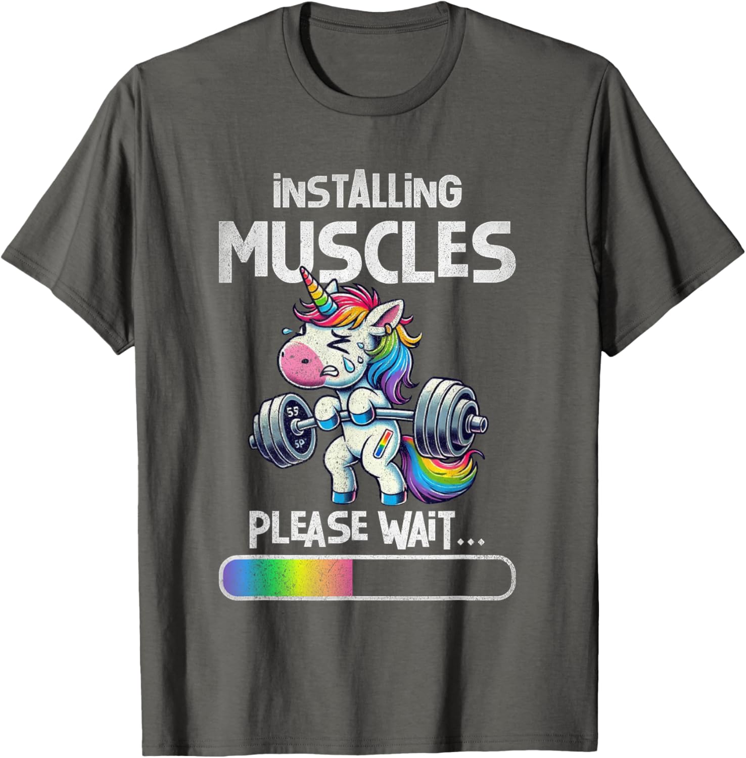 Funny Unicorn Weightlifting T-Shirt for Gym Lovers and Fitness Fans - 7