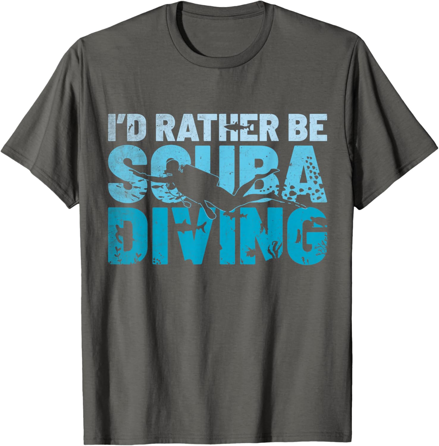 I'd Rather Be Scuba Diving T-Shirt for Ocean Instructors and Divers - 5