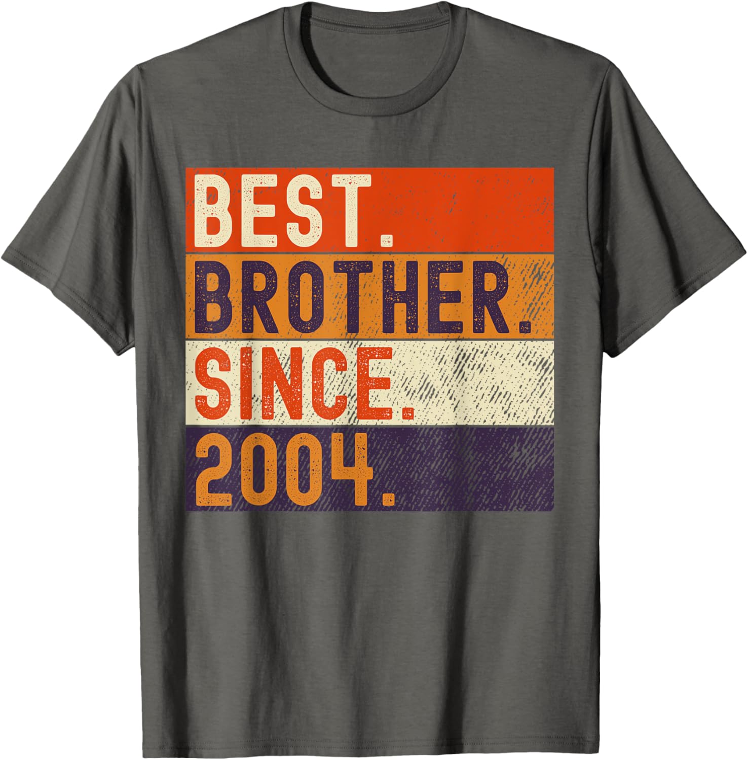 Vintage Best Brother Since 2004 Birthday T-Shirt for Family Celebrations - 4