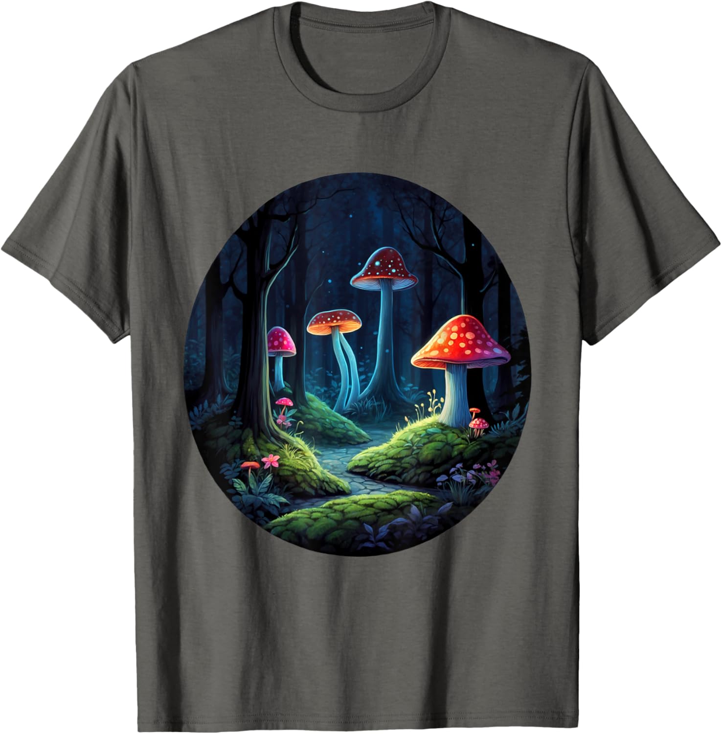 Magical Forest Mushrooms Kids T-Shirt | Whimsical Enchanting Design - 7