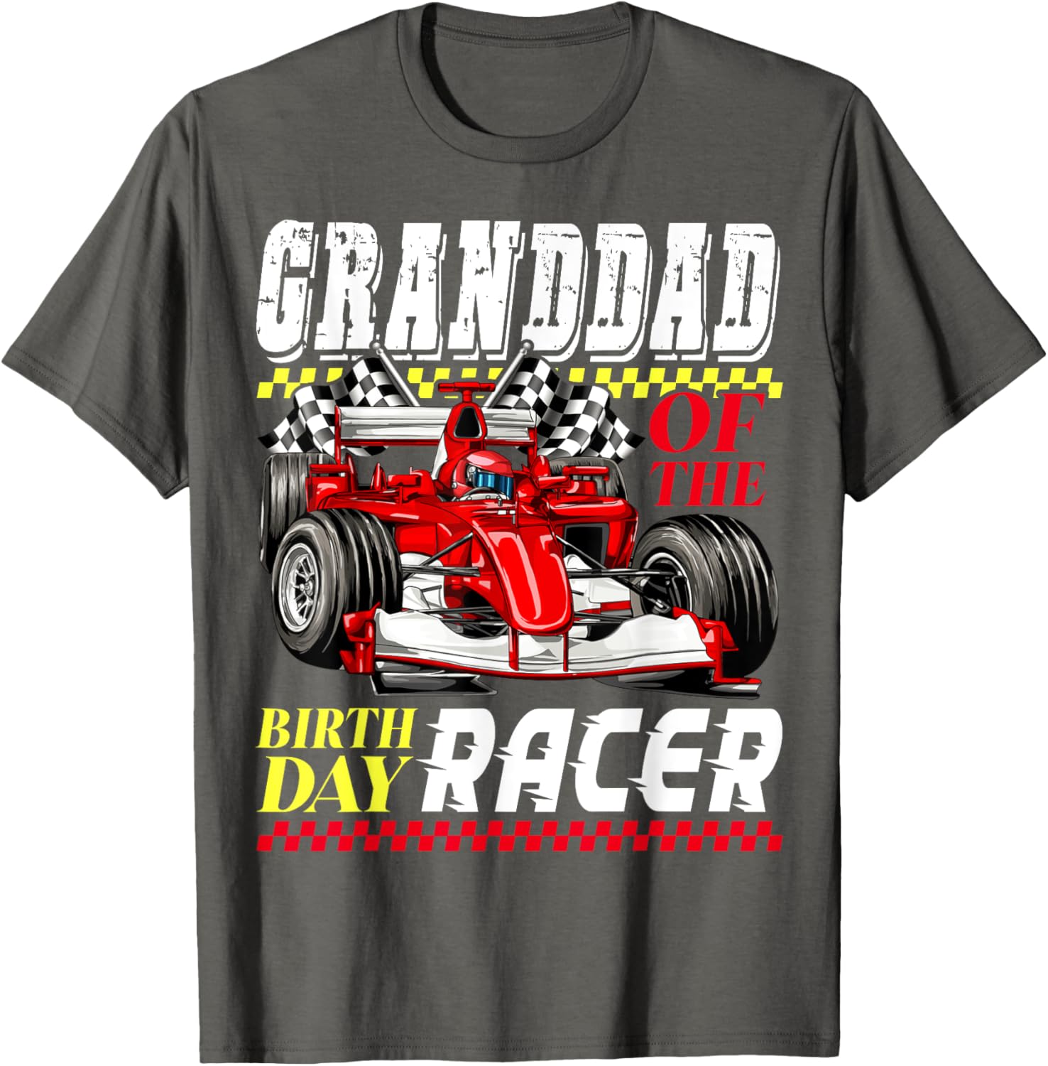 Race Car Party Granddad T-Shirt Perfect for Birthday Racer Fans - 5