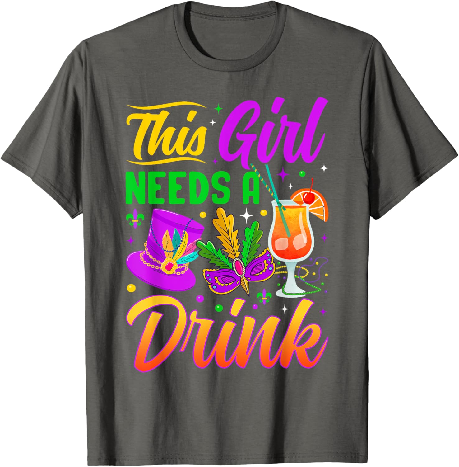 This Girl Needs A Drink Funny T-Shirt for Women - Casual Wear - 23