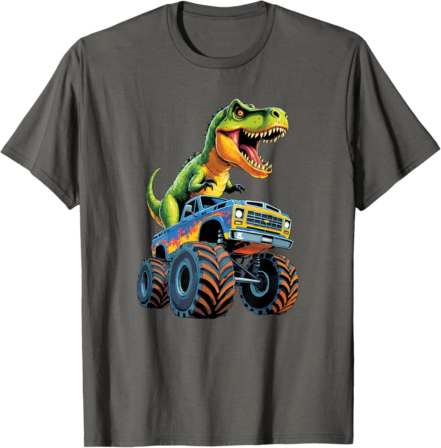 Monster Truck Dinosaur Birthday Party T-Shirt for Boys - Fun & Exciting! - 7