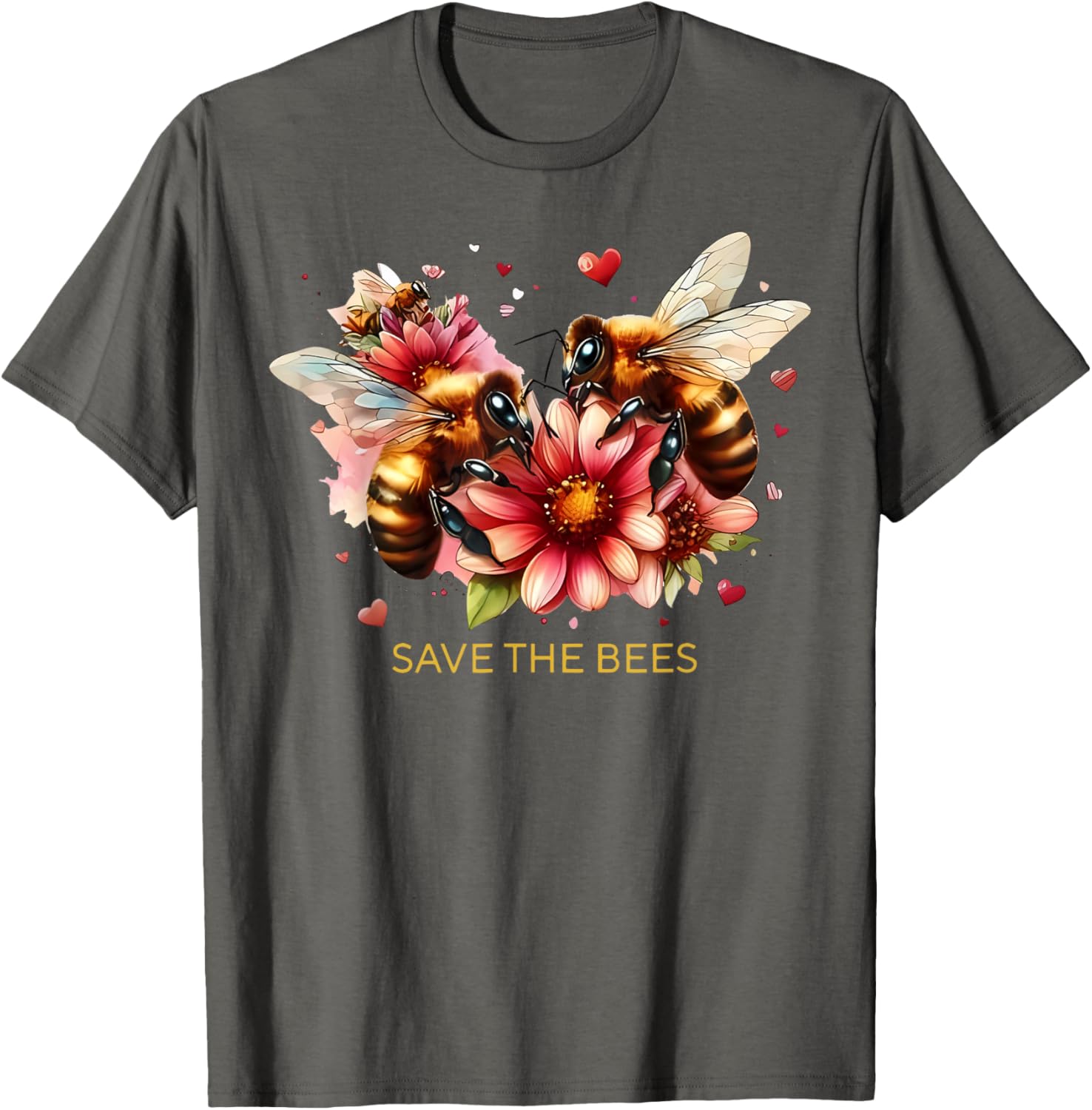 Save Our Bees Pollinator Gardening T-Shirt for Environmental Advocates - 8