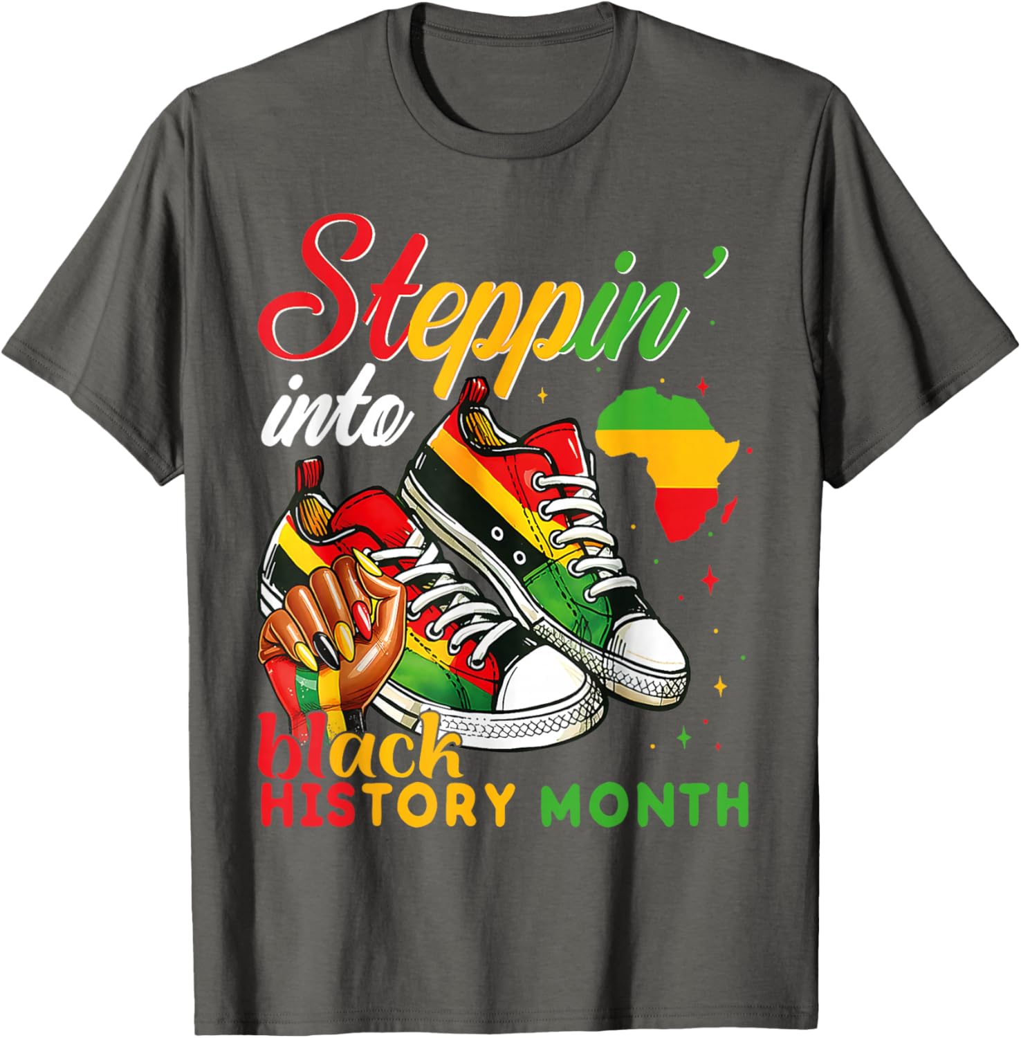 Black History Month Sneakers T-Shirt for Black Girls - Celebrate Heritage - 14