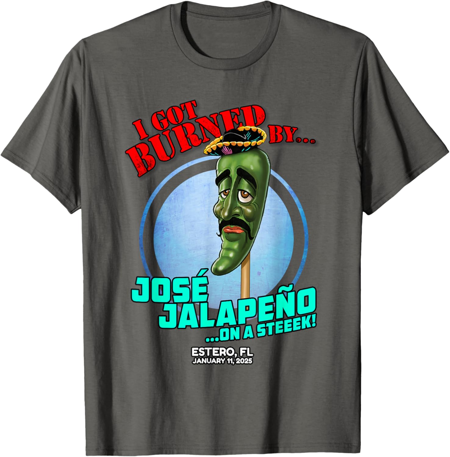 Jose Jalapeno On A Stick T-Shirt for Fun in Estero FL 2025 - 12