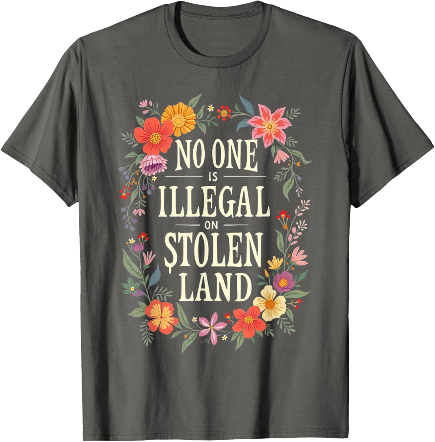 Native American No One Is Illegal T-Shirt for Bold Statement Style - 11