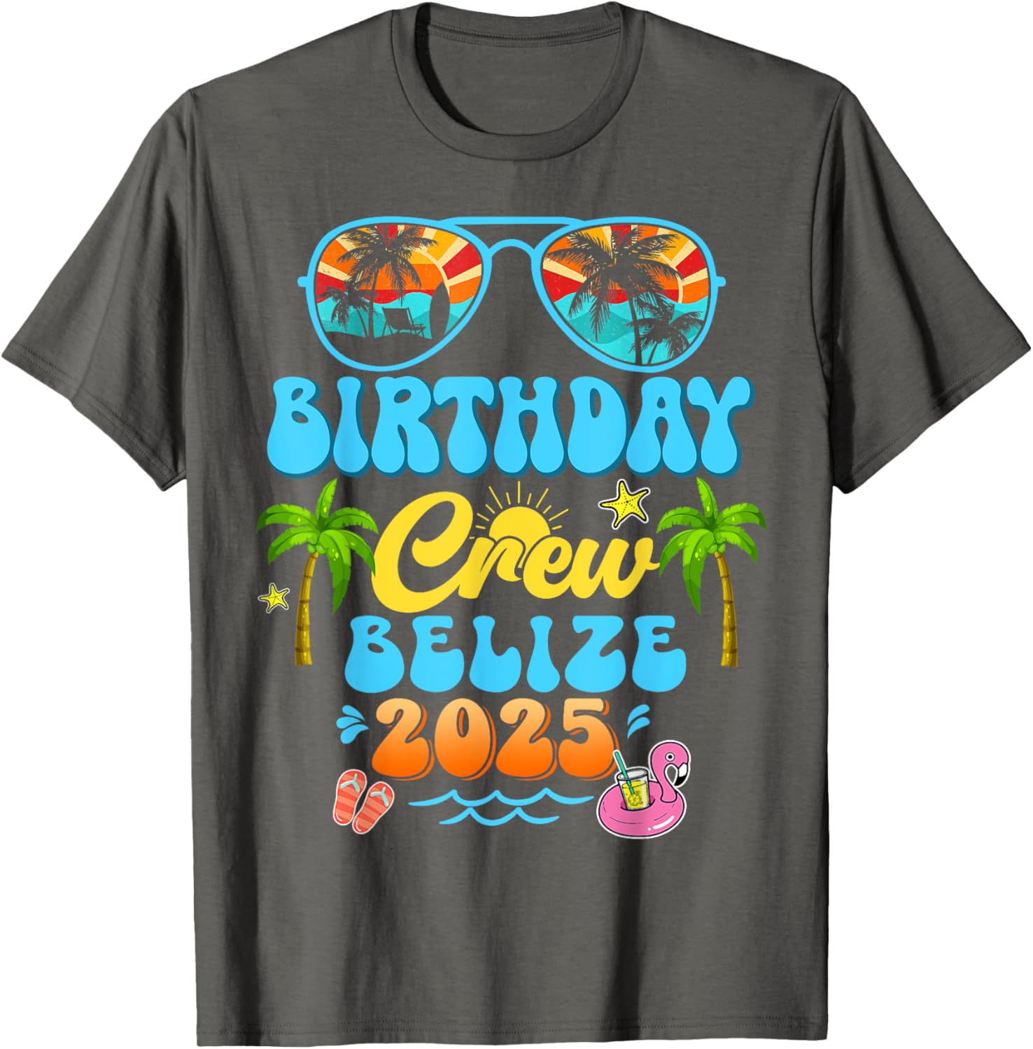 Belize Birthday Crew Summer Vacation Cruise T-Shirt for Fun Group Trips - 9