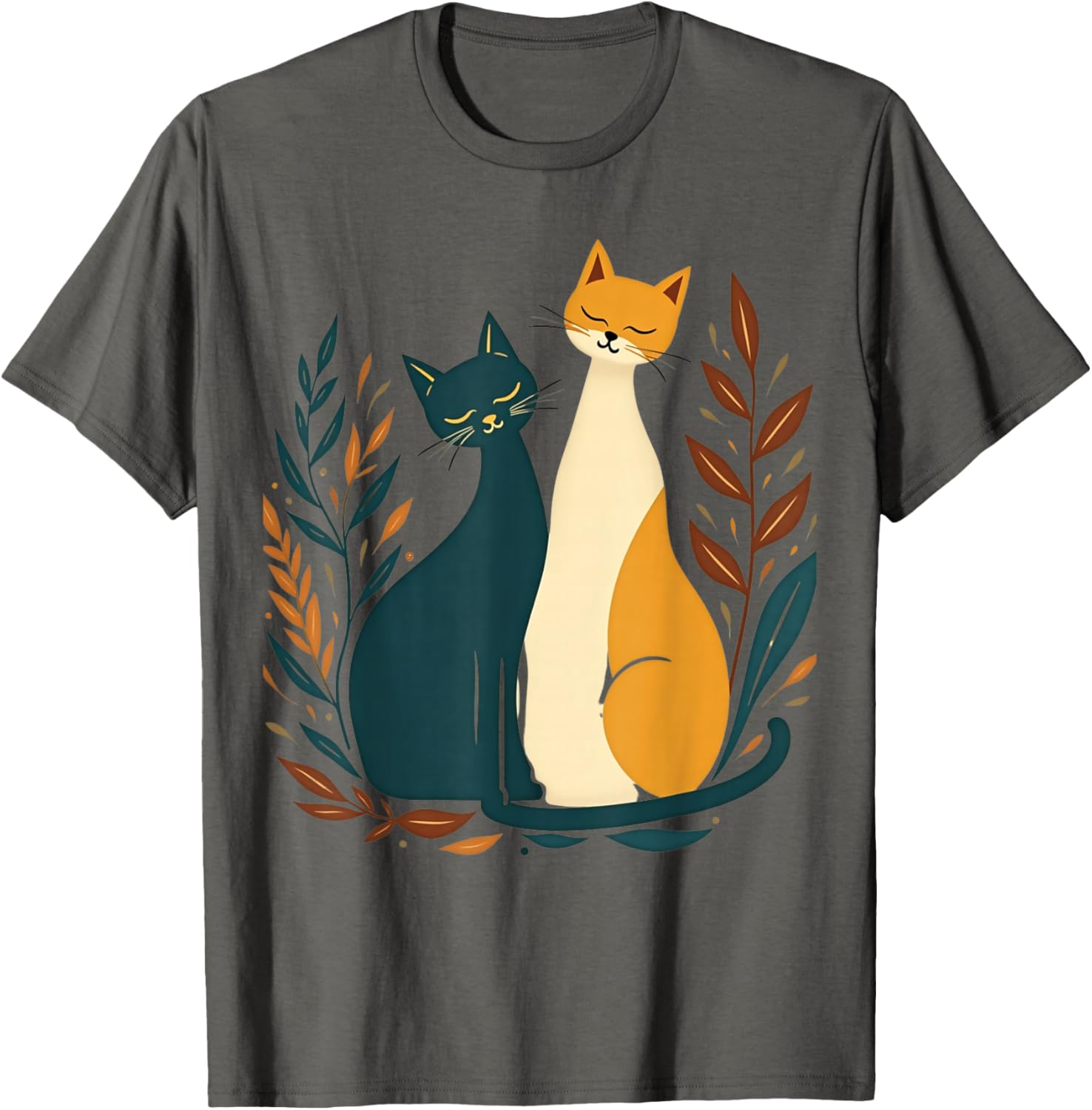 Vintage Mid-Century Modern Cat T-Shirt 50s 60s Retro Style Apparel - 23