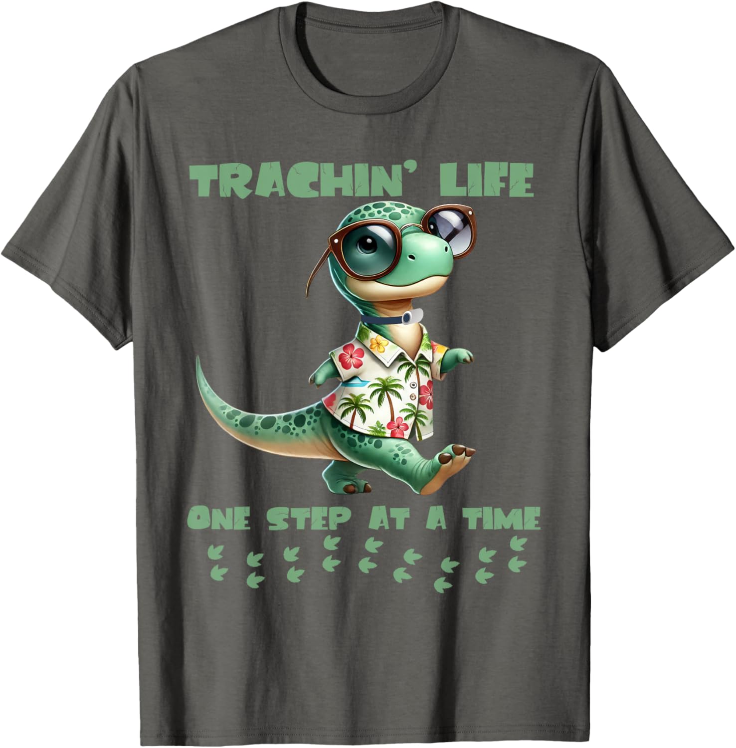 Trachin Life One Step at a Time Tracheostomy Awareness T-Shirt - 8