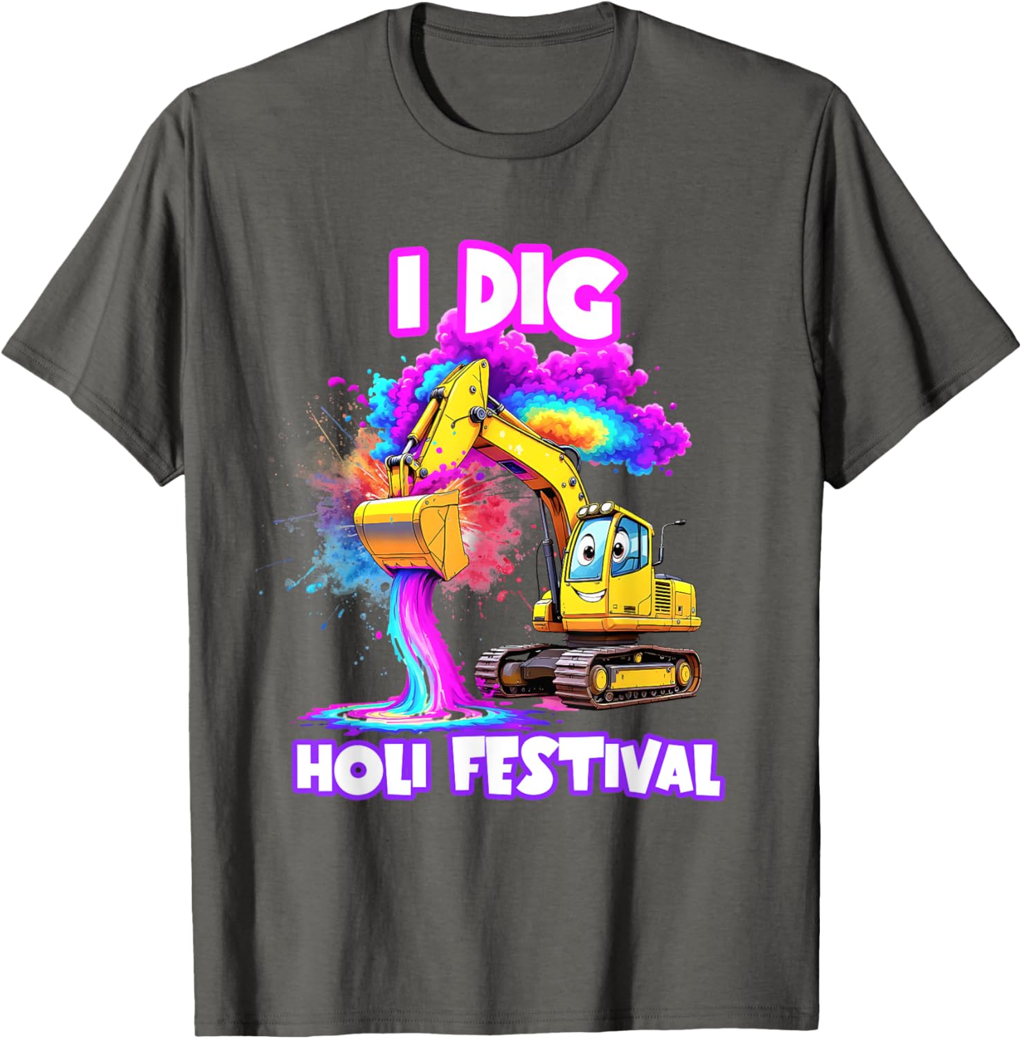 I Dig Holi Festival T-Shirt for Kids Boys Toddlers Celebrating India - 16