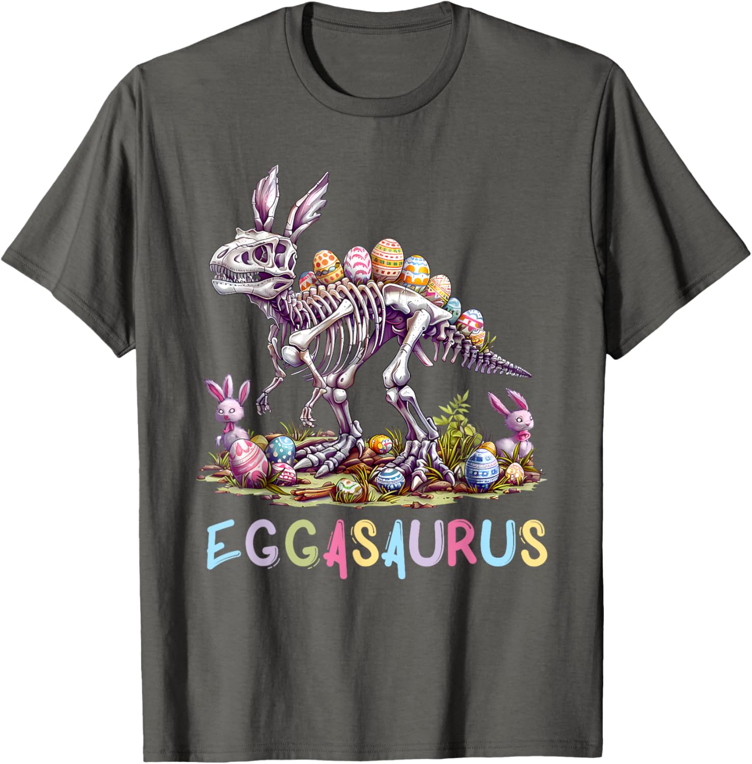 Eggasaurus Dinosaur Toddler T-Shirt for Boys - Fun Easter Stegosaurus Design - 11